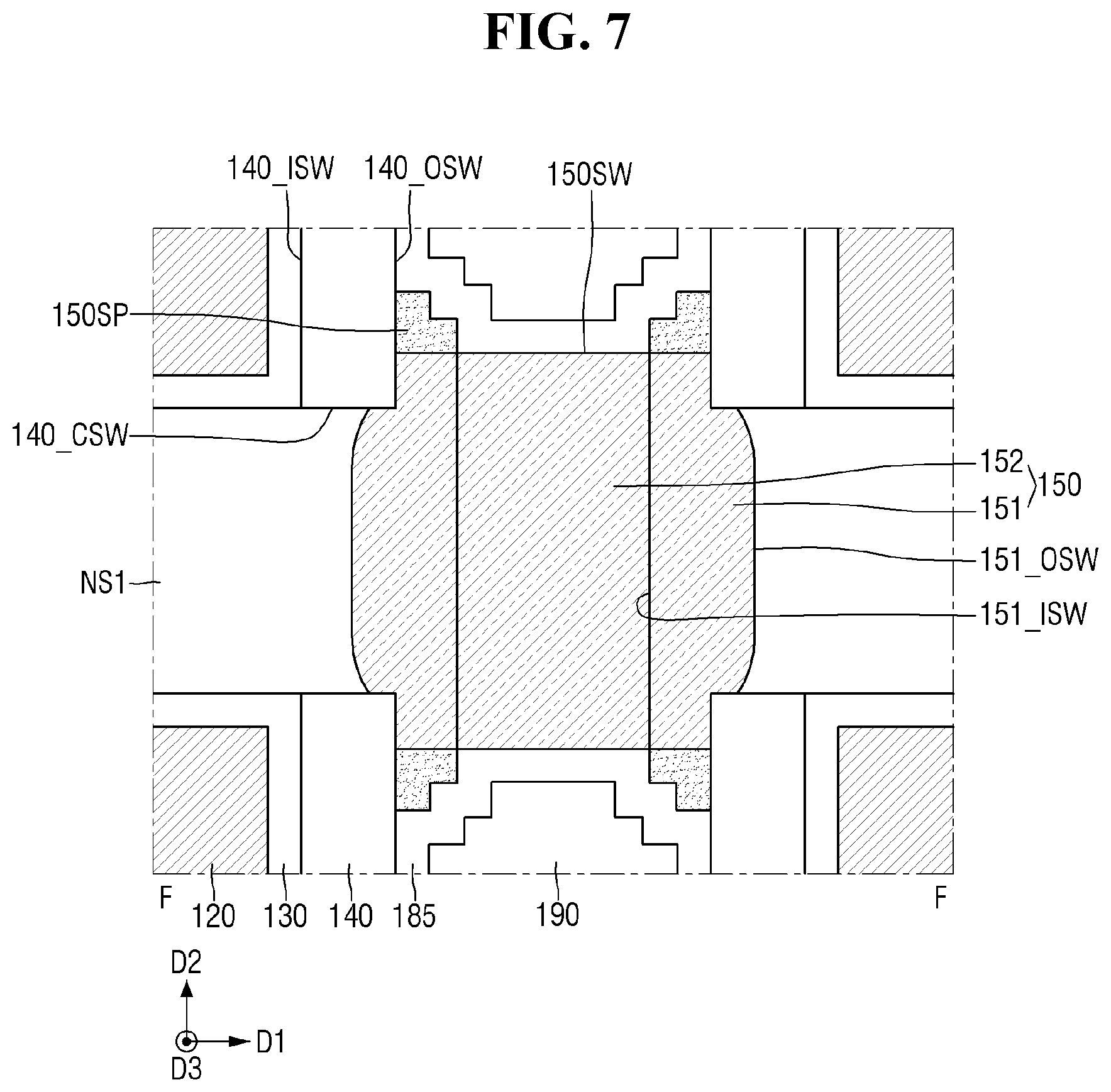 Patent US12610574 Figure 7 – Semiconductor device and method for manufacturing the same