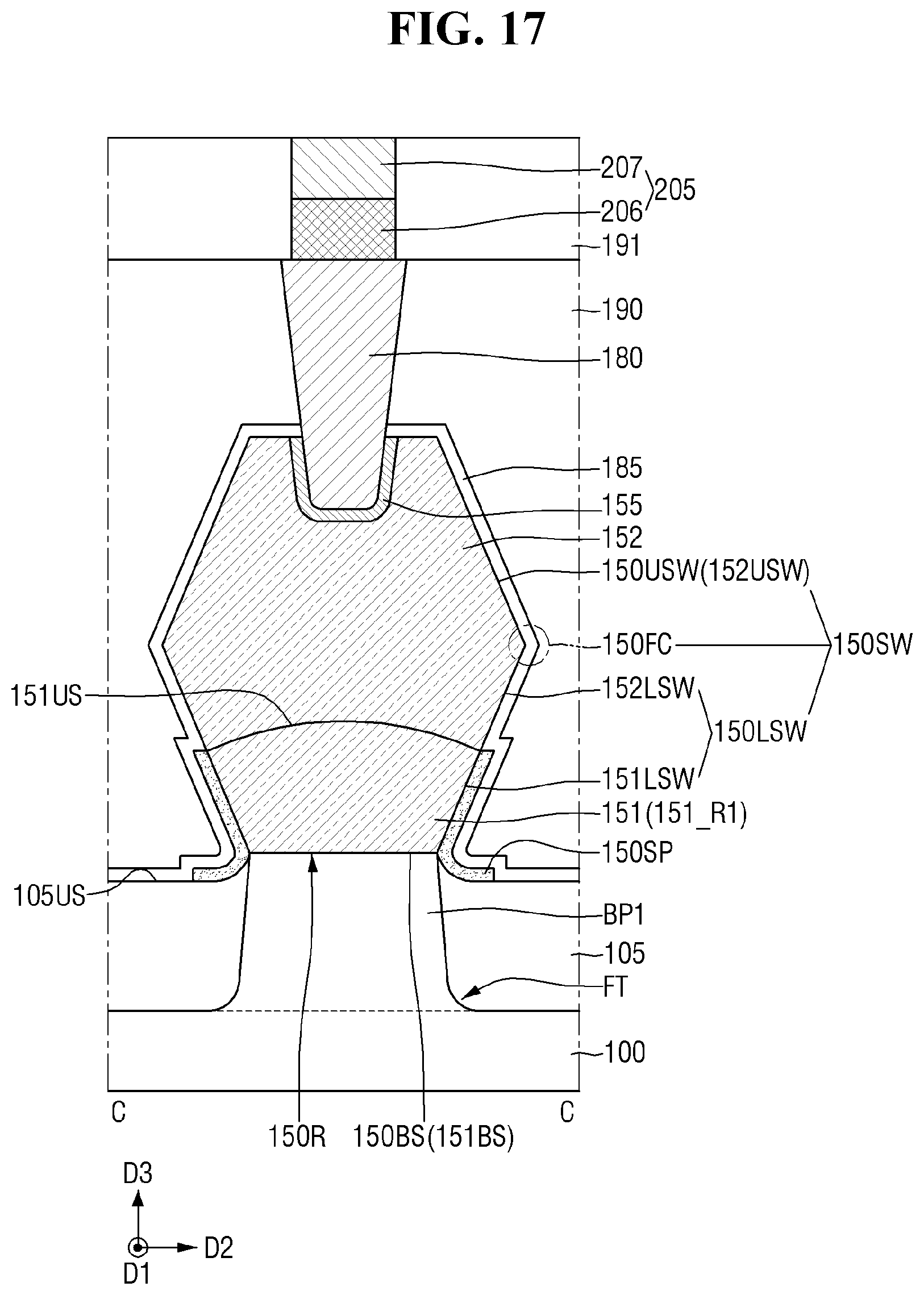 Patent US12610574 Figure 17 – Semiconductor device and method for manufacturing the same