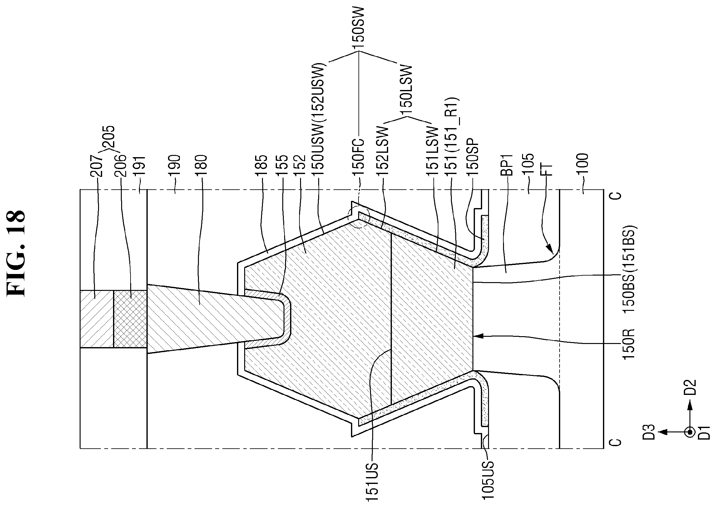 Patent US12610574 Figure 18 – Semiconductor device and method for manufacturing the same