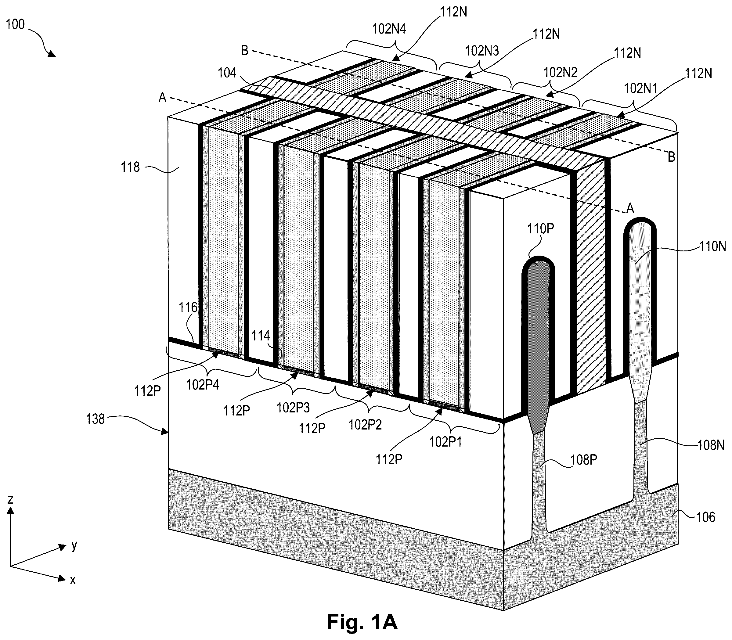 Patent US12610578 Figure 1 – Work function control in gate structures