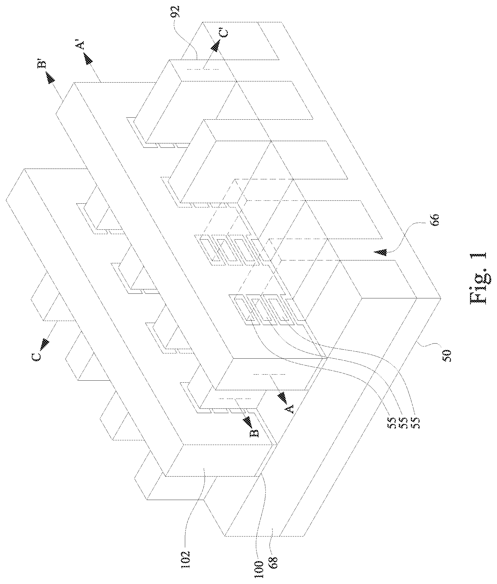 Patent US12610579 Figure 1 – Semiconductor device and method of forming thereof