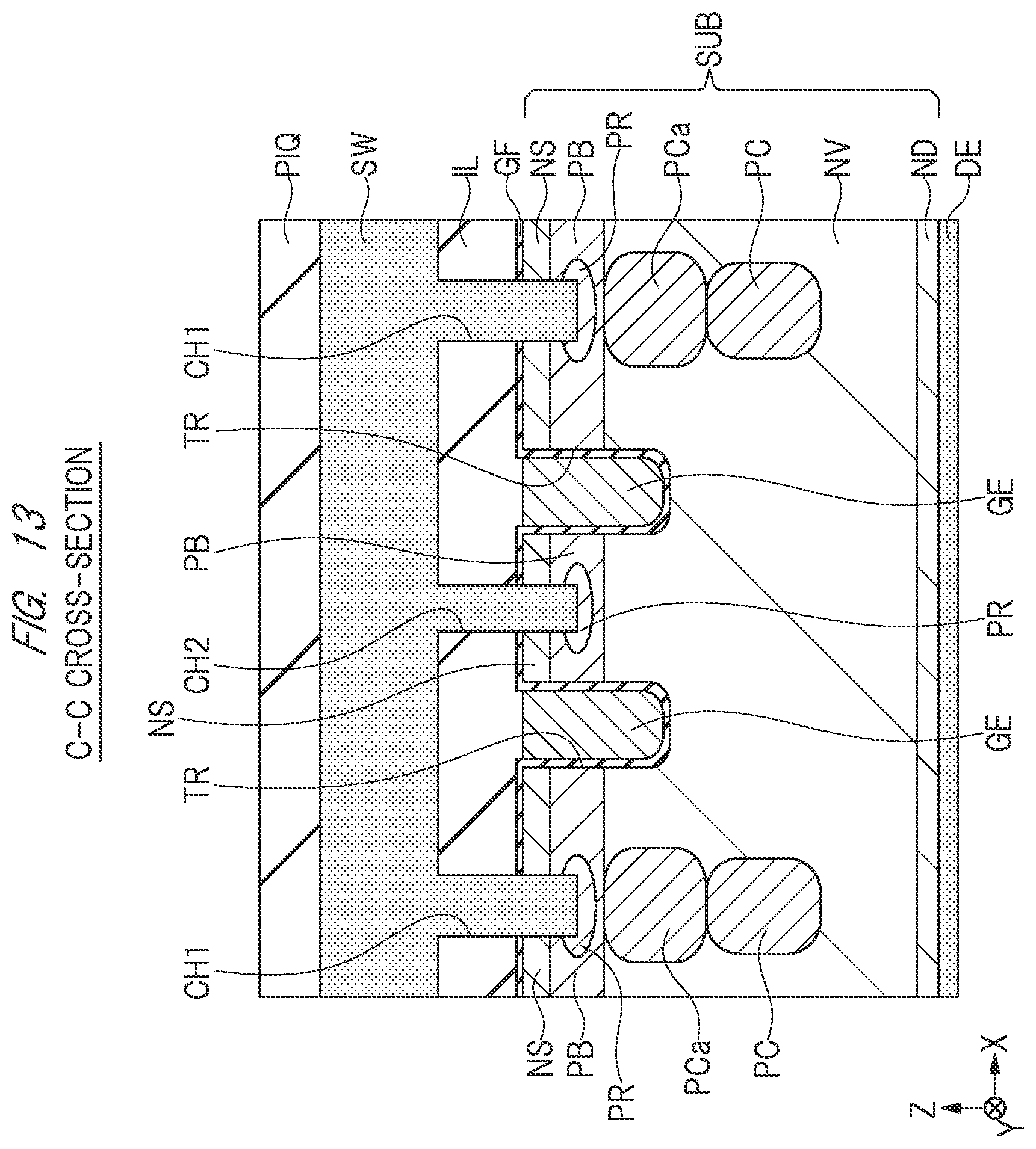 Patent US12610580 Figure 13 – Vertical MOSFET super junction device and method of manufacturing the same