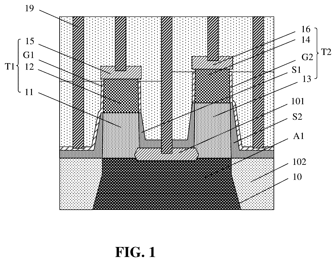 Patent US12610585 — Semiconductor structure and method for manufacturing same — Figure 1