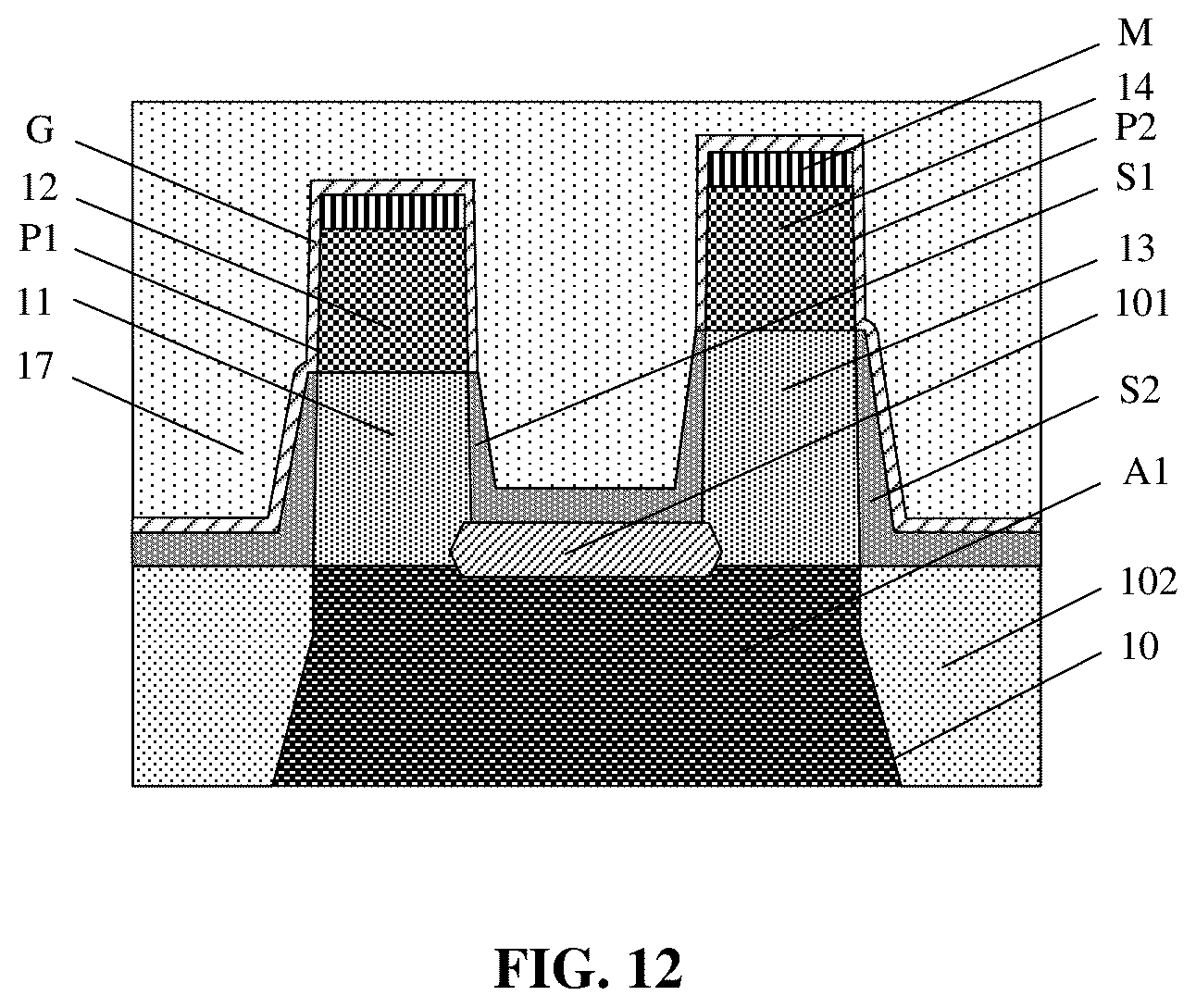 Patent US12610585 Figure 12 – Semiconductor structure and method for manufacturing same