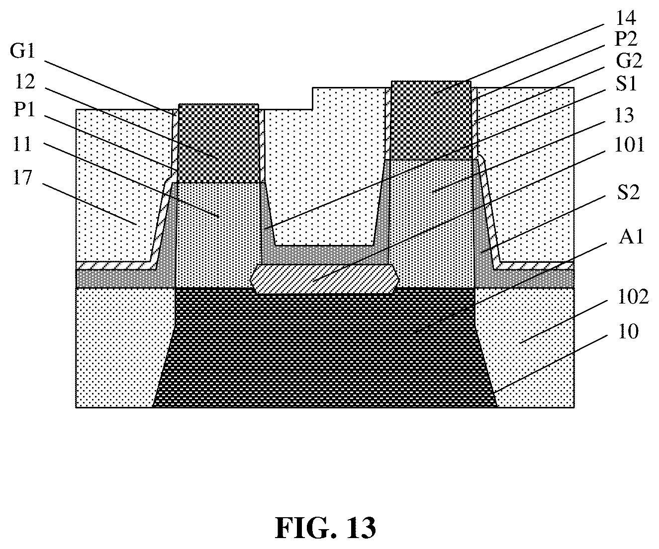 Patent US12610585 Figure 13 – Semiconductor structure and method for manufacturing same