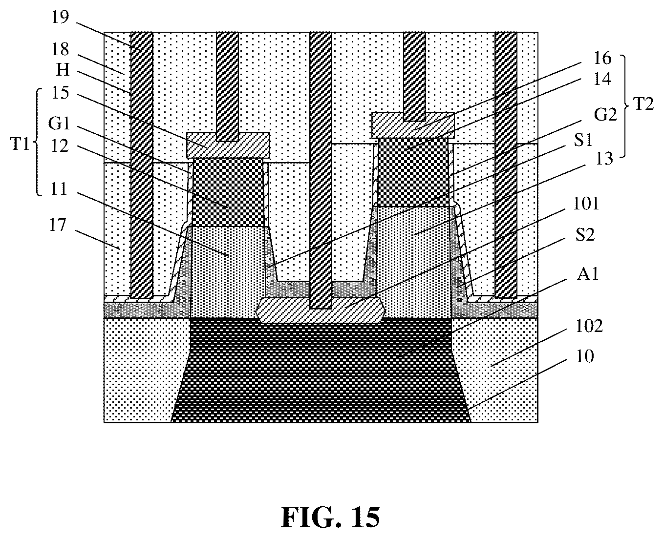 Patent US12610585 Figure 15 – Semiconductor structure and method for manufacturing same