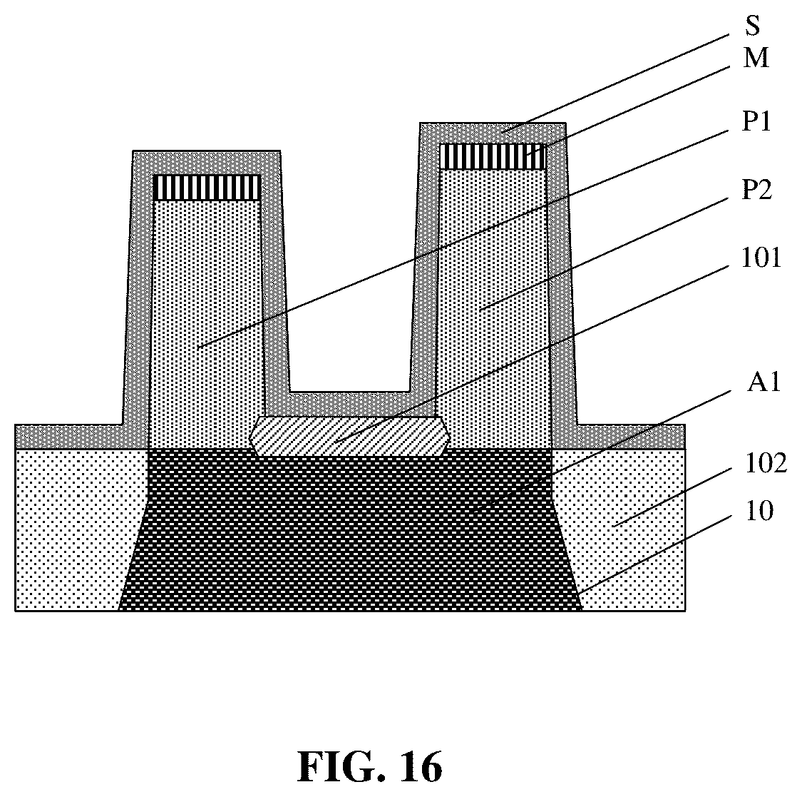 Patent US12610585 Figure 16 – Semiconductor structure and method for manufacturing same
