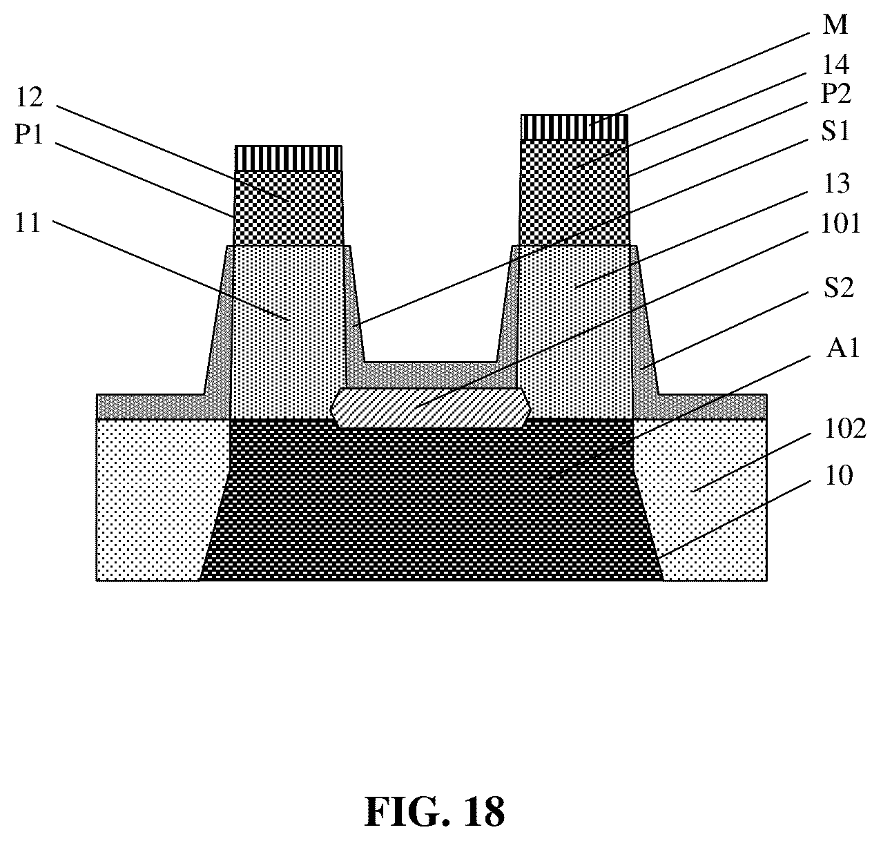 Patent US12610585 Figure 18 – Semiconductor structure and method for manufacturing same