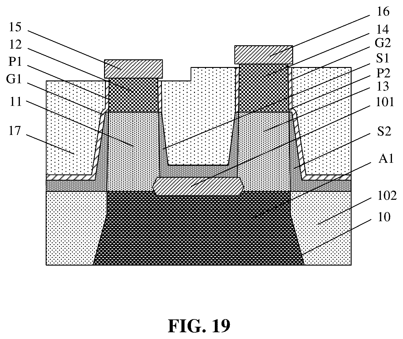 Patent US12610585 Figure 19 – Semiconductor structure and method for manufacturing same