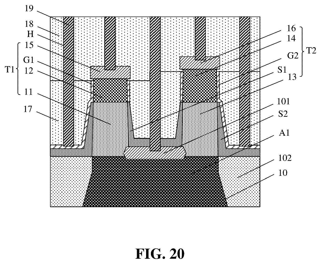 Patent US12610585 Figure 20 – Semiconductor structure and method for manufacturing same
