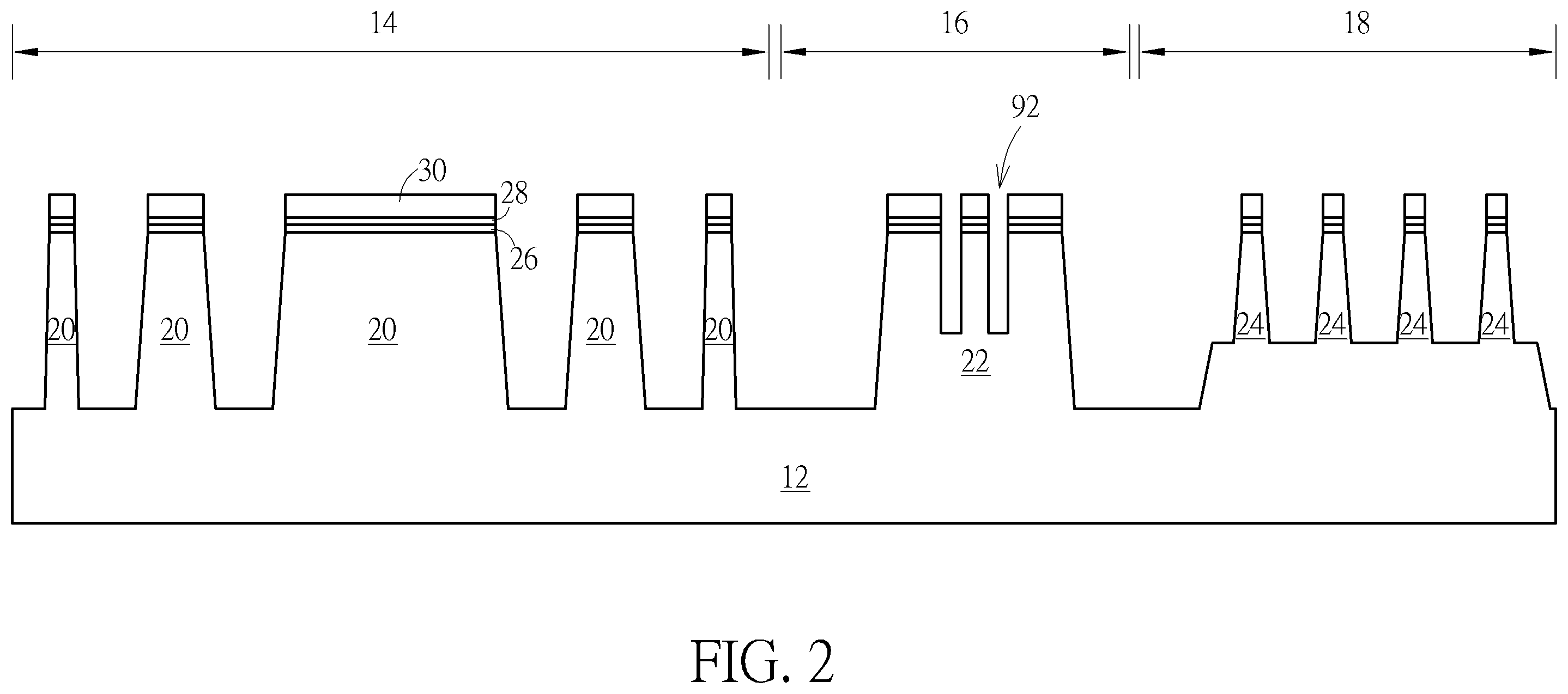 Patent US12610590 Figure 2 – Semiconductor device and method for fabricating the same