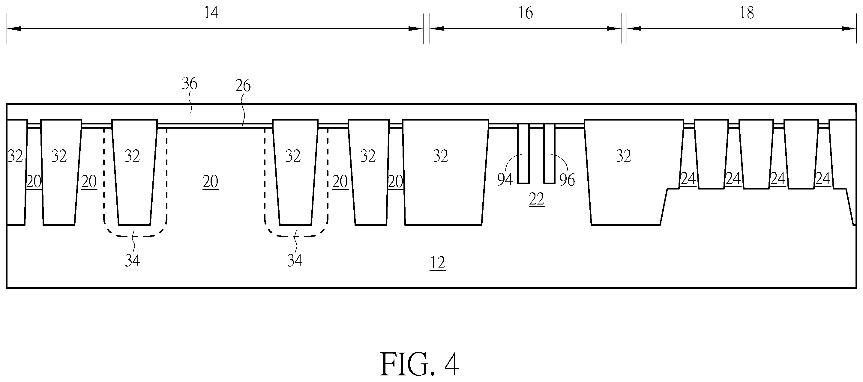 Patent US12610590 Figure 4 – Semiconductor device and method for fabricating the same