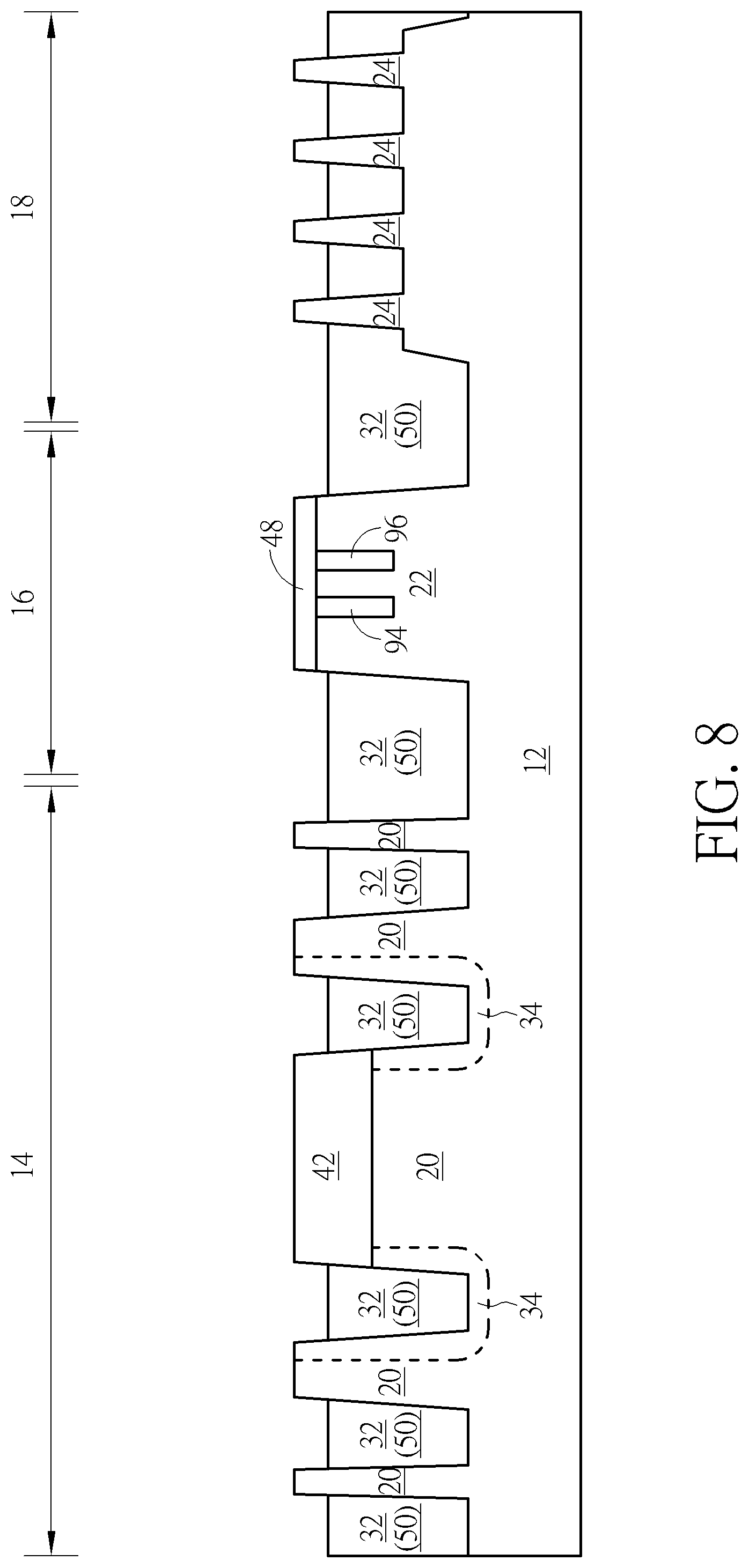 Patent US12610590 Figure 8 – Semiconductor device and method for fabricating the same