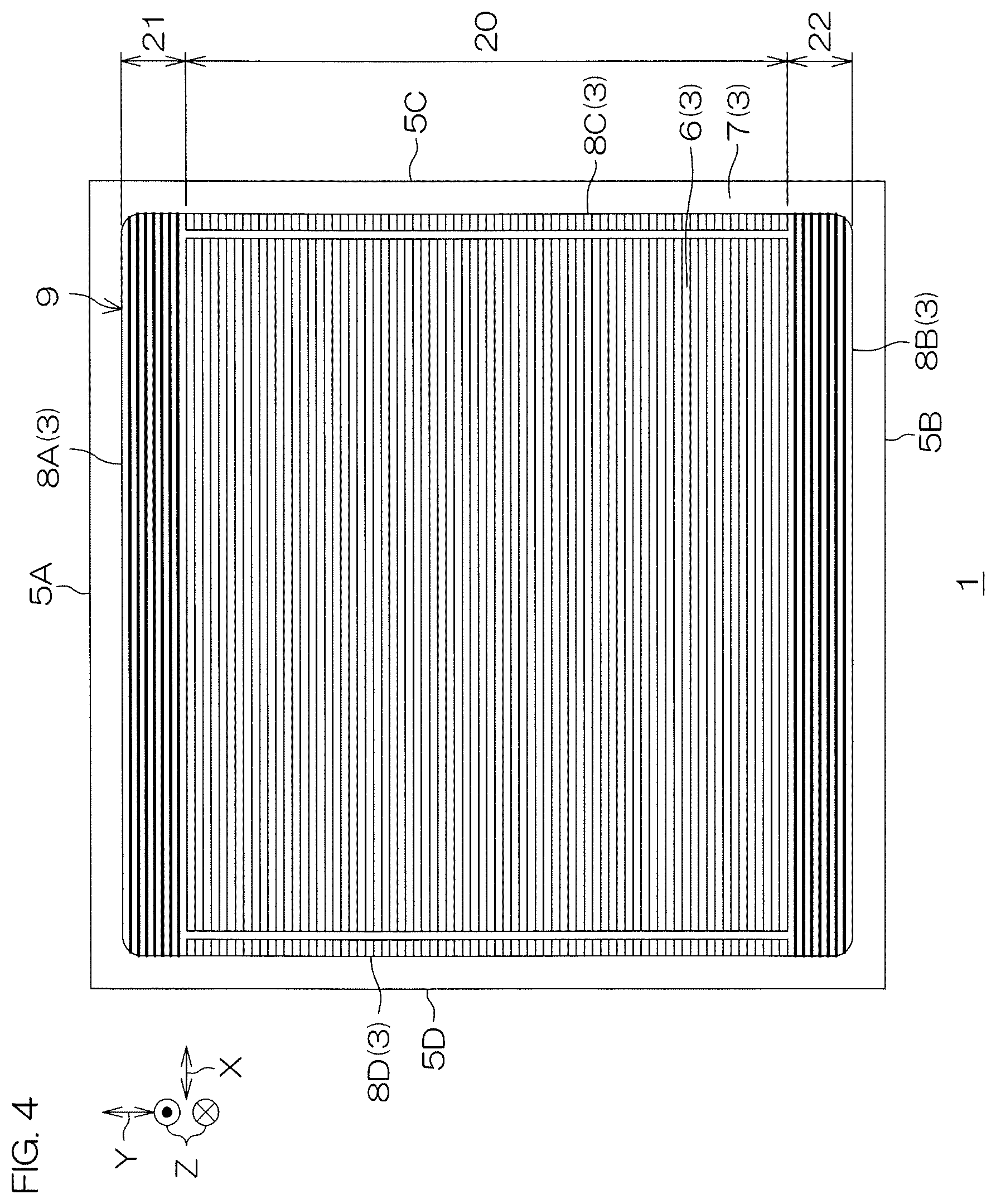 Patent US12610597 Figure 4 – SiC semiconductor device with mesa trench structure and sidewall wiring