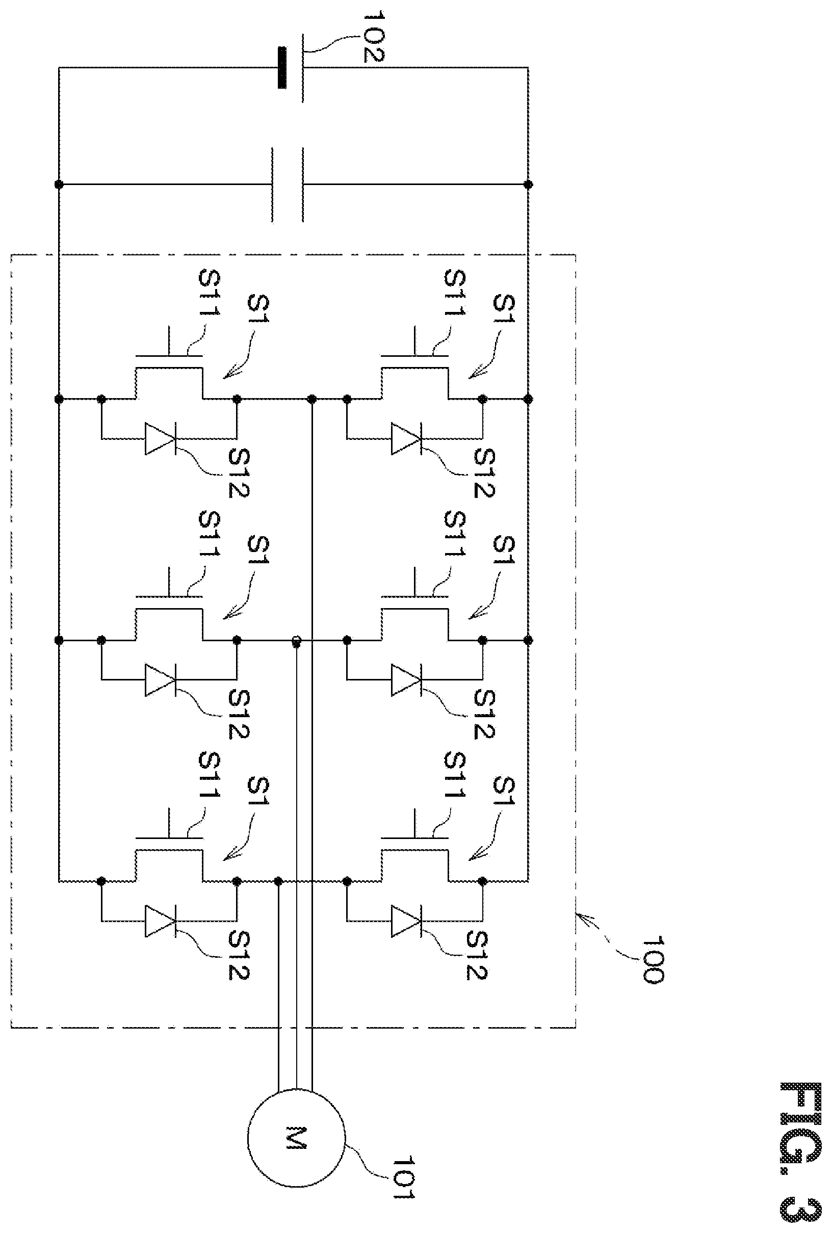 Patent US12610603 Figure 3 – Silicon carbide semiconductor device, inverter circuit using the same, and method for manufacturing silicon carbide semiconductor device