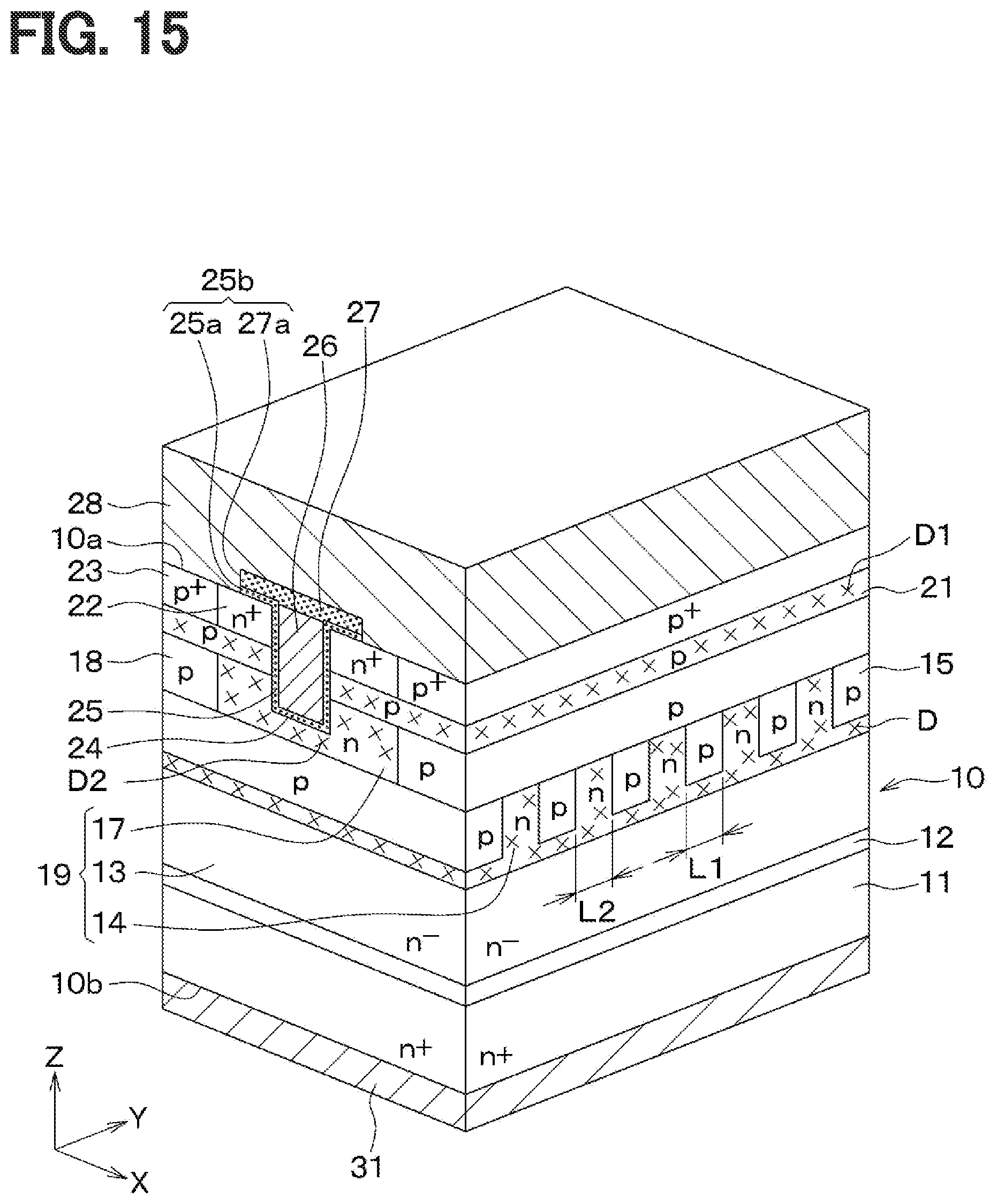 Patent US12610603 Figure 10 – Silicon carbide semiconductor device, inverter circuit using the same, and method for manufacturing silicon carbide semiconductor device