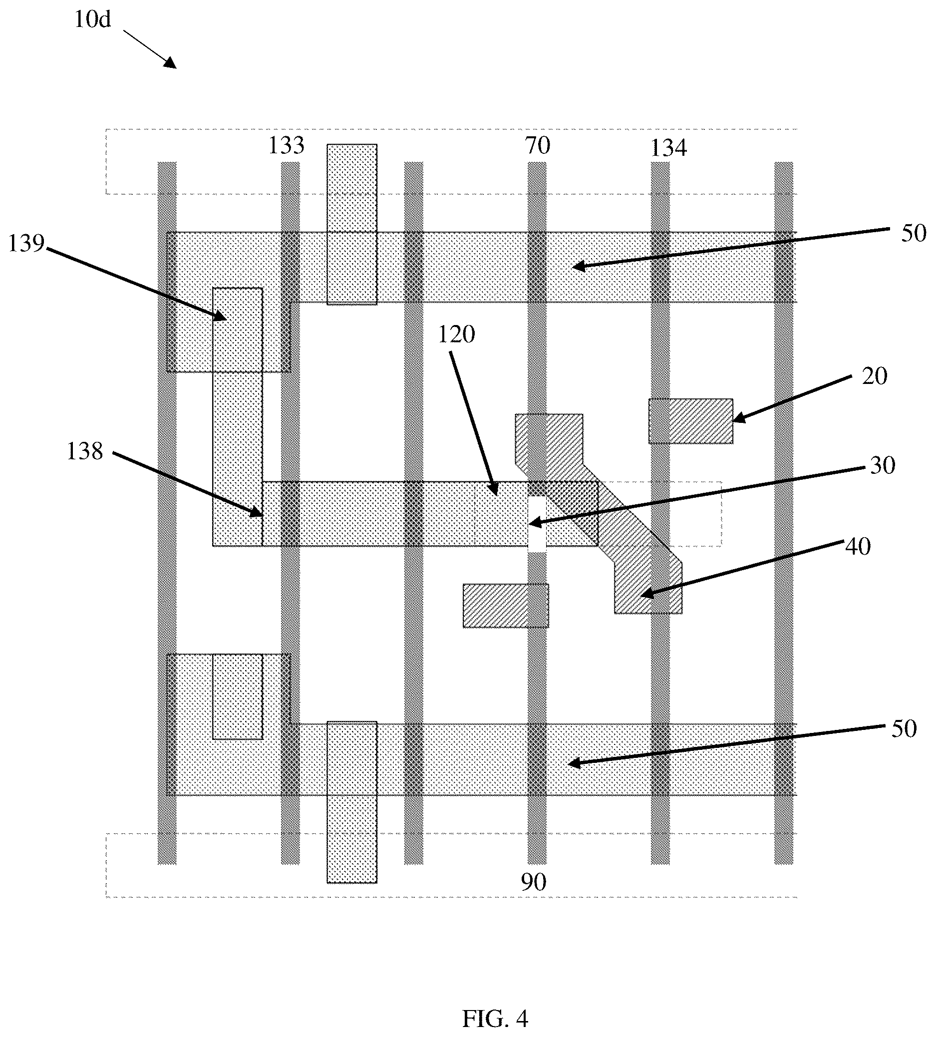 Patent US12610604 Figure 5 – Cross couple design for high density standard cells