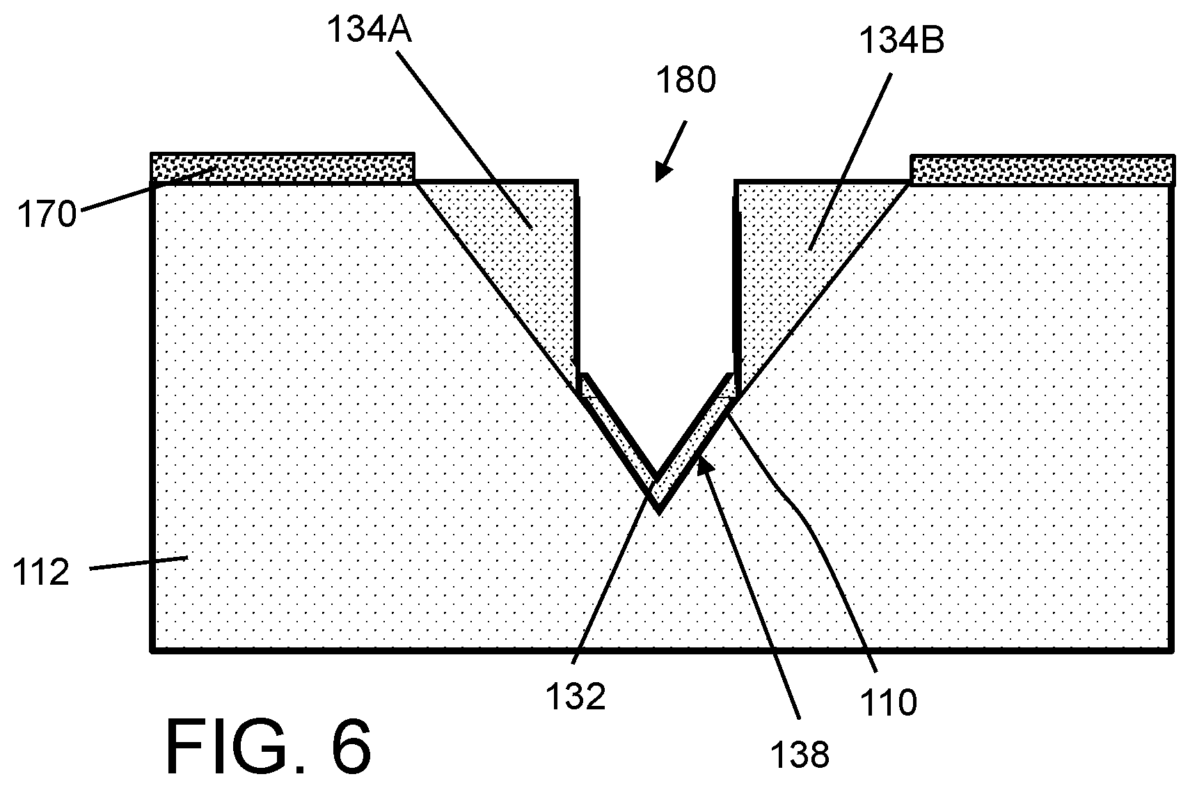 Patent US12610605 Figure 4 – IC structure with gate electrode fully within V-shaped cavity