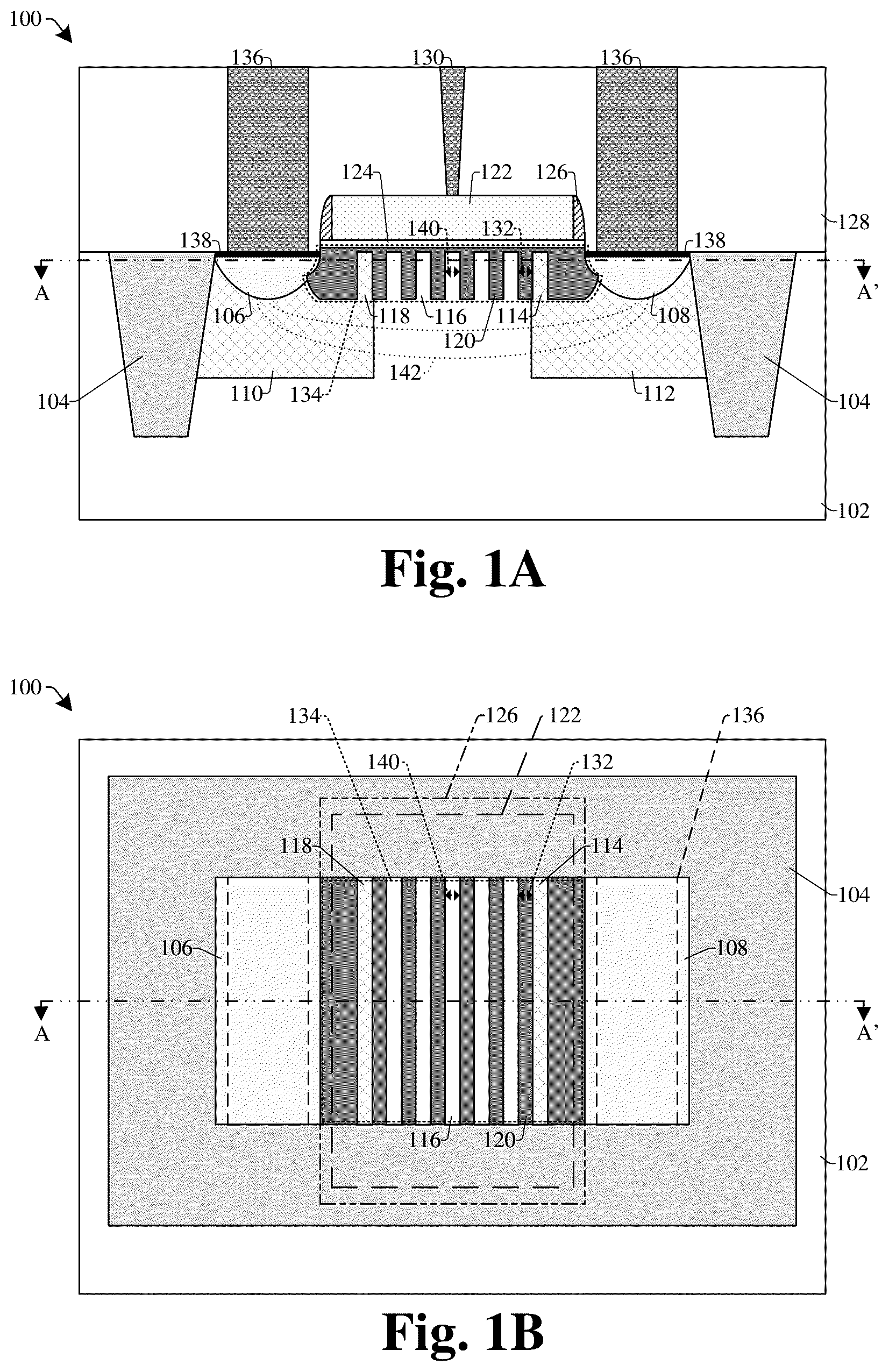 Patent US12610608 Figure 1 – Hybrid Fin-dielectric semiconductor device