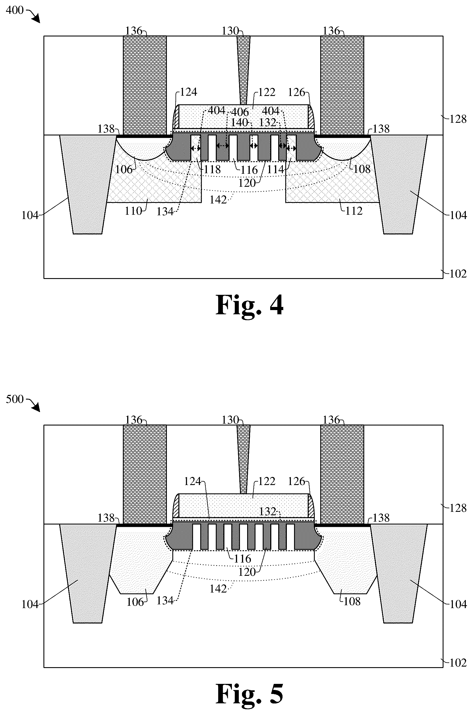 Patent US12610608 Figure 4 – Hybrid Fin-dielectric semiconductor device