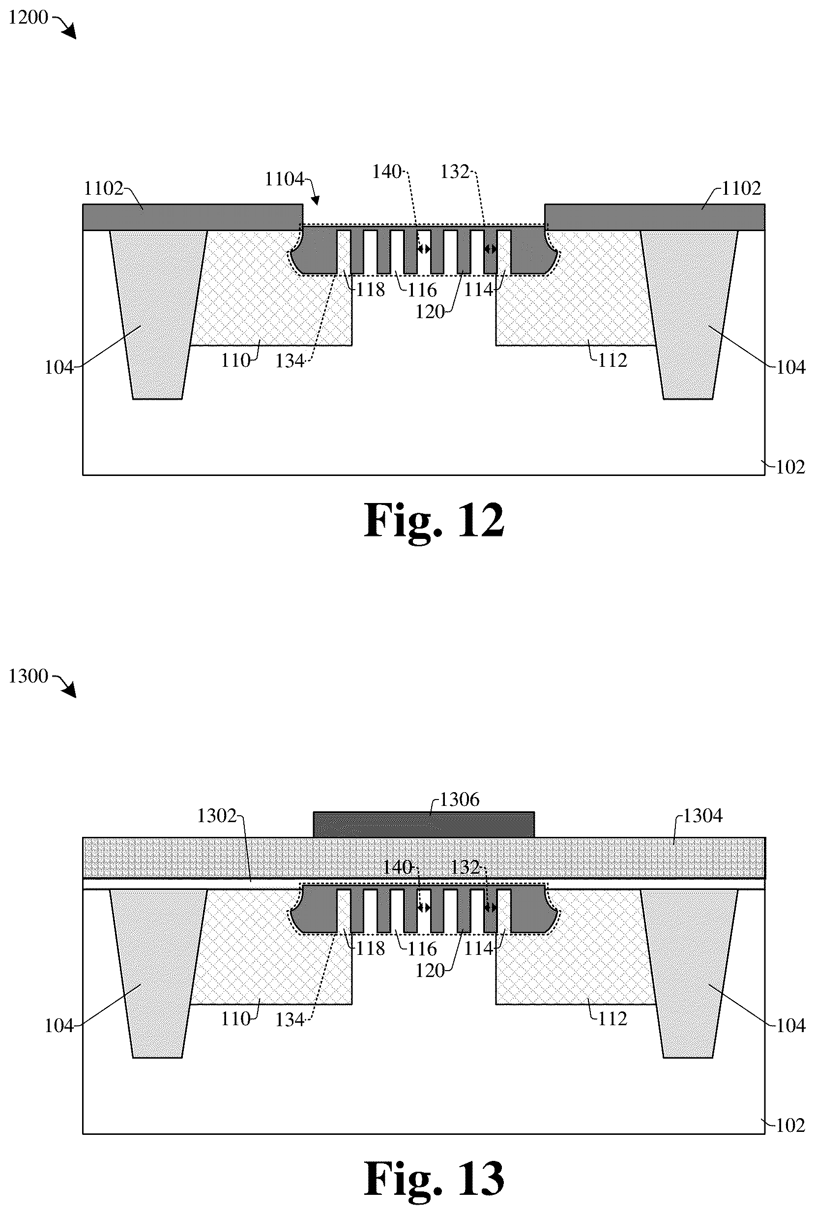 Patent US12610608 Figure 8 – Hybrid Fin-dielectric semiconductor device