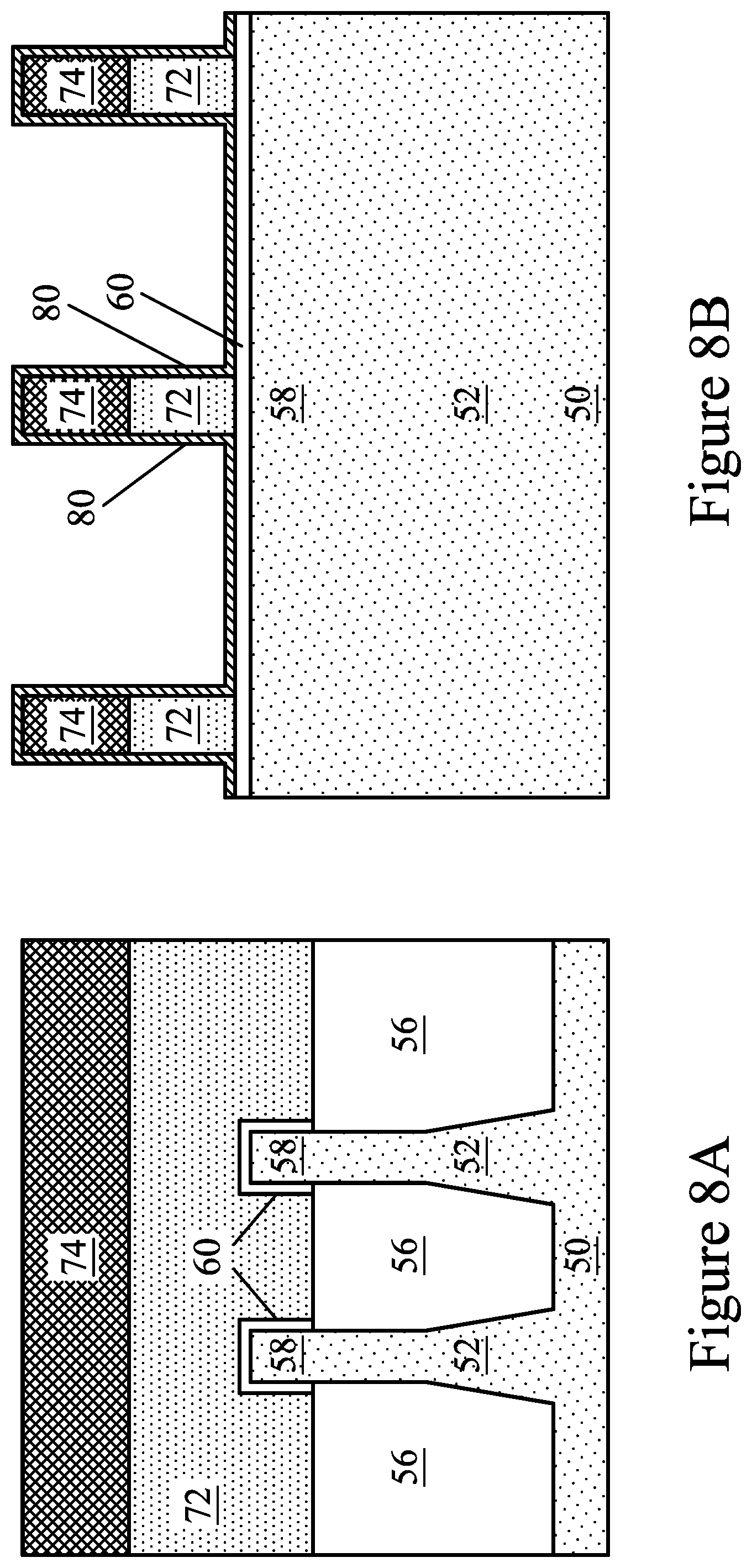 Patent US12610609 Figure 8 – Method of forming FinFET with protected low-k gate spacers