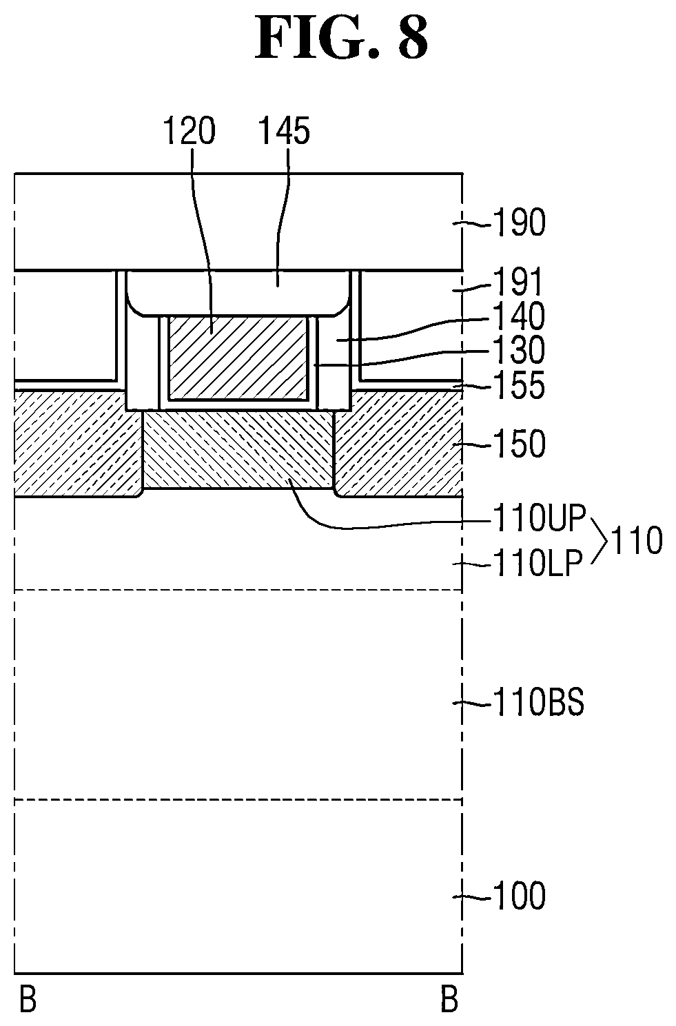 Patent US12610612 Figure 8 – Semiconductor device