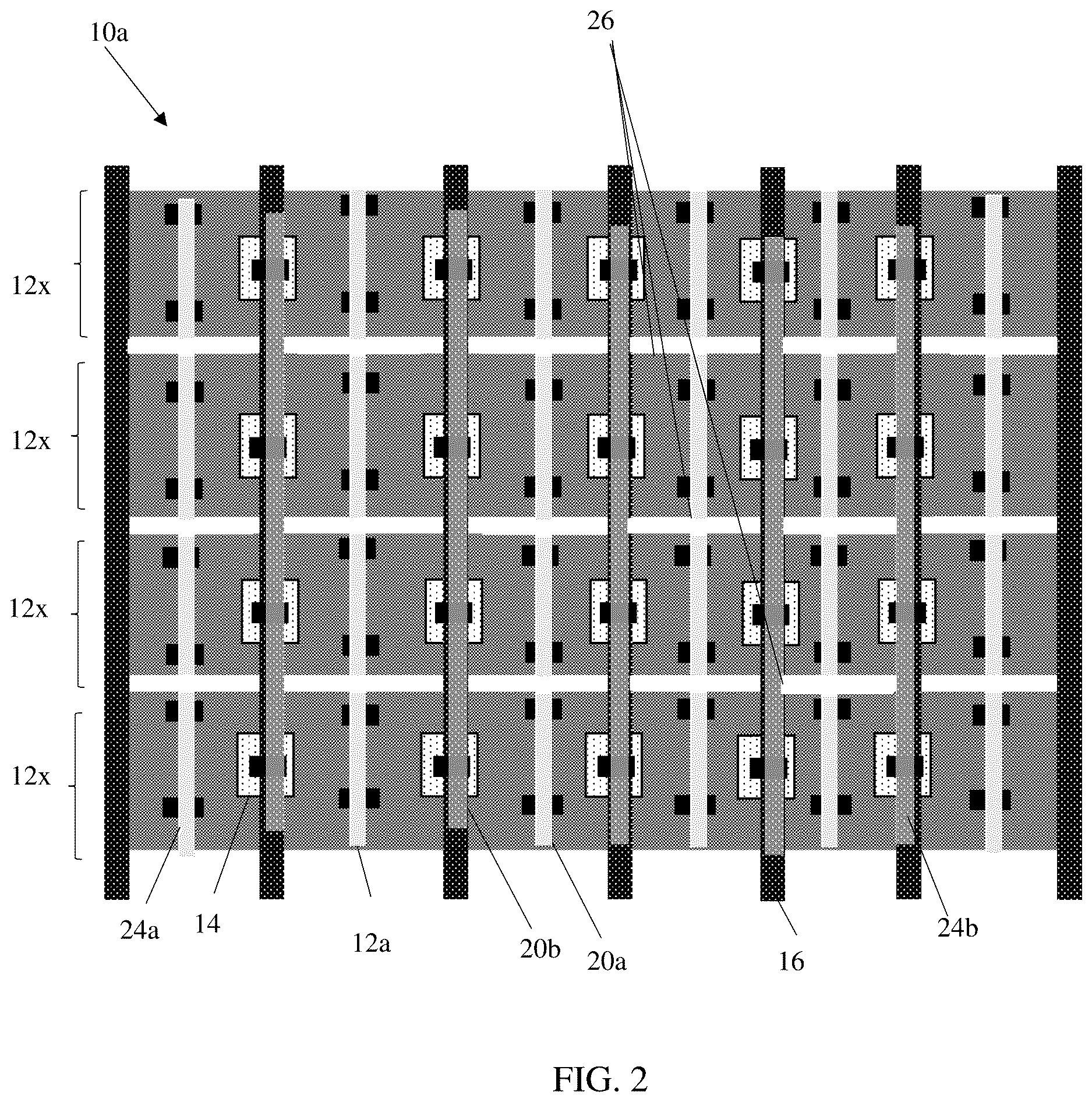 Patent US12610615 Figure 3 – Device with isolation structures in active regions