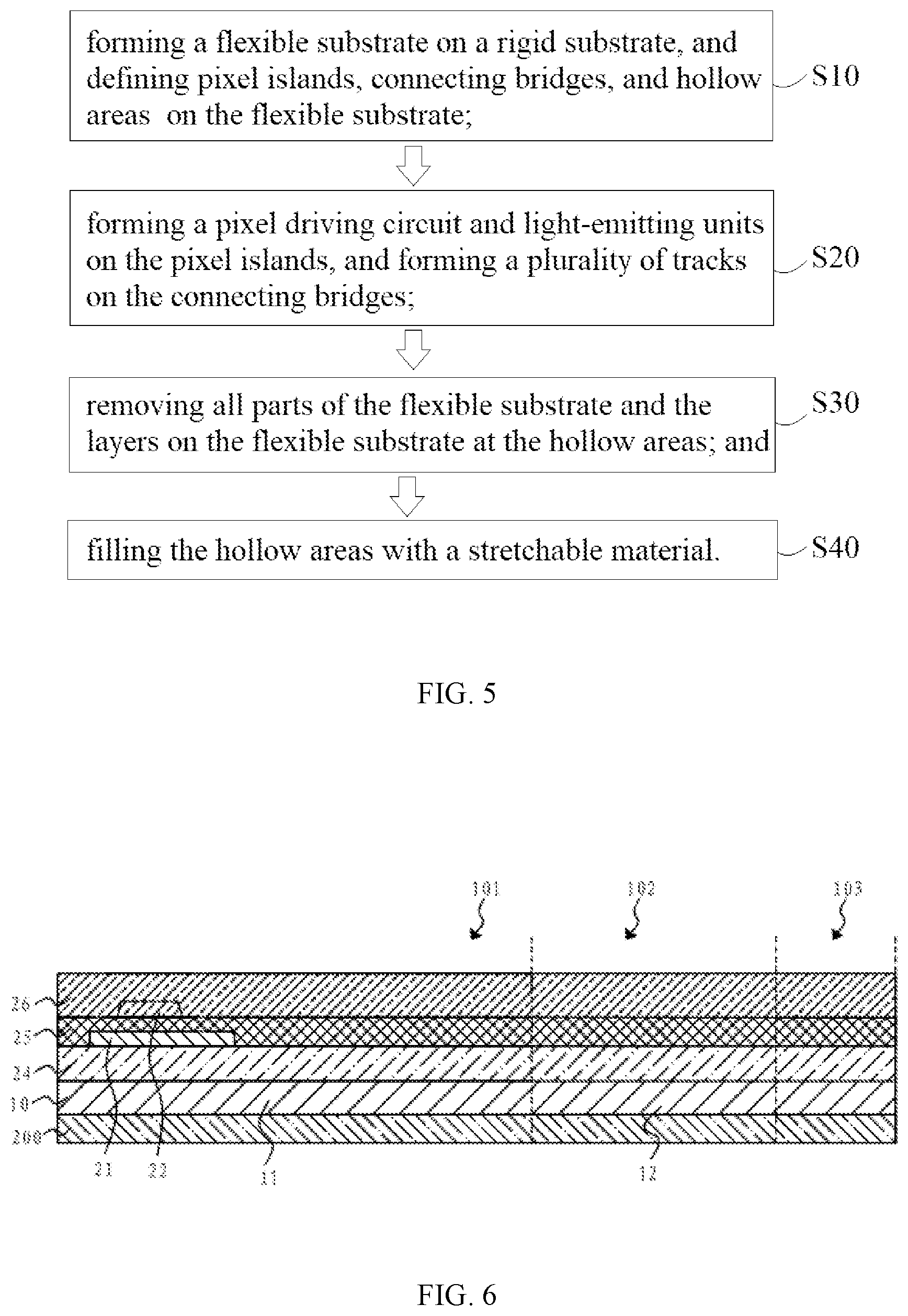 Patent US12610618 Figure 3 – Stretchable display panel