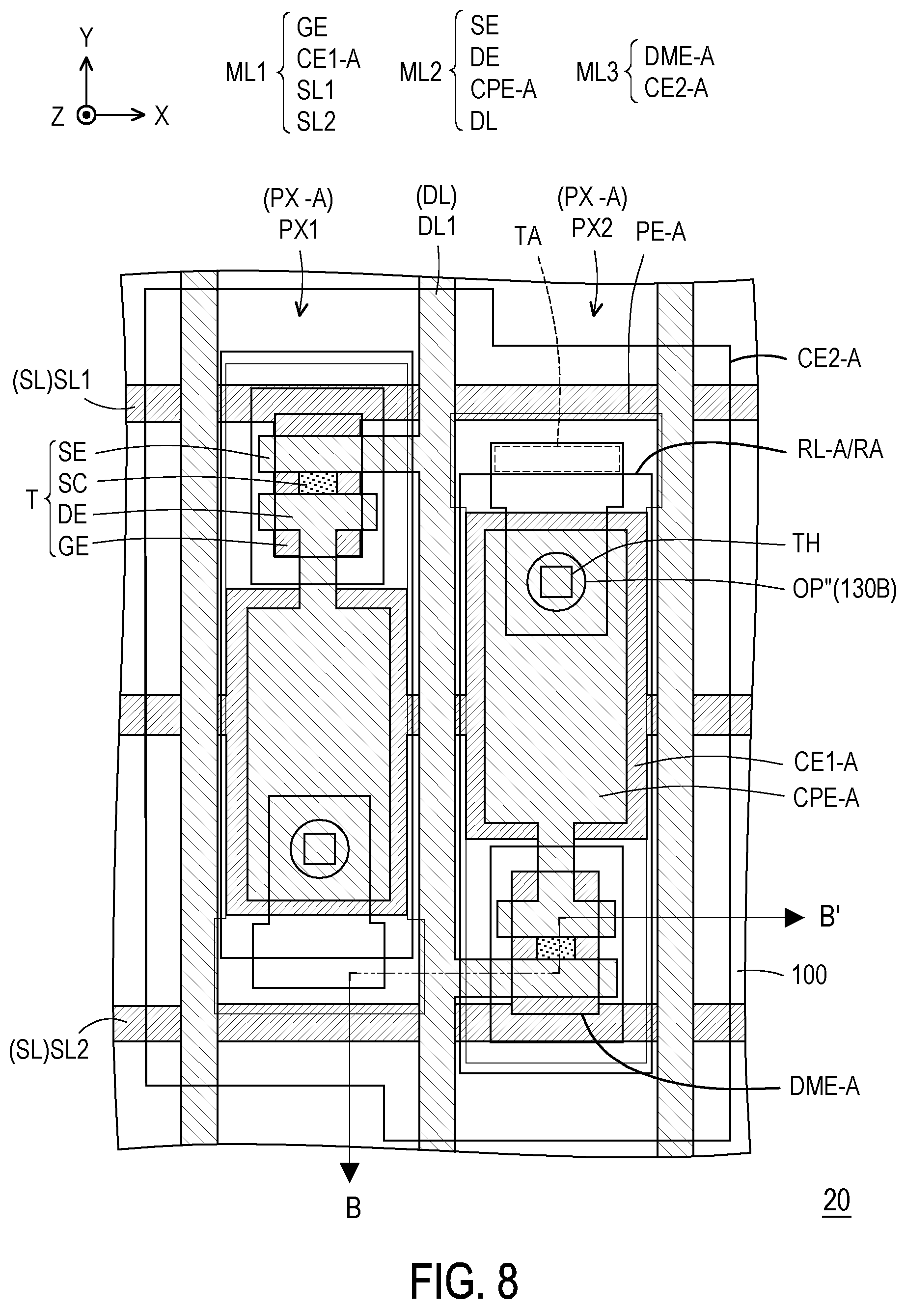 Patent US12610621 Figure 19 – Display panel having storage capacitors and manufacturing method thereof