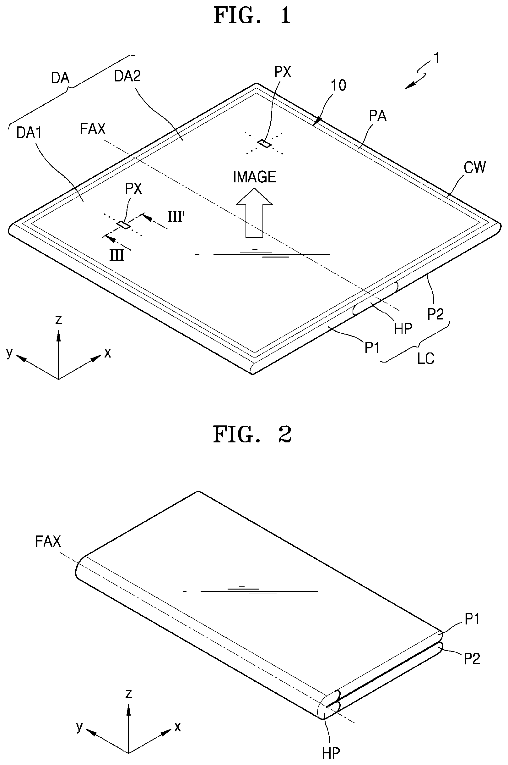 Patent US12610622 Figure 1 – Display apparatus and method of manufacturing the display apparatus