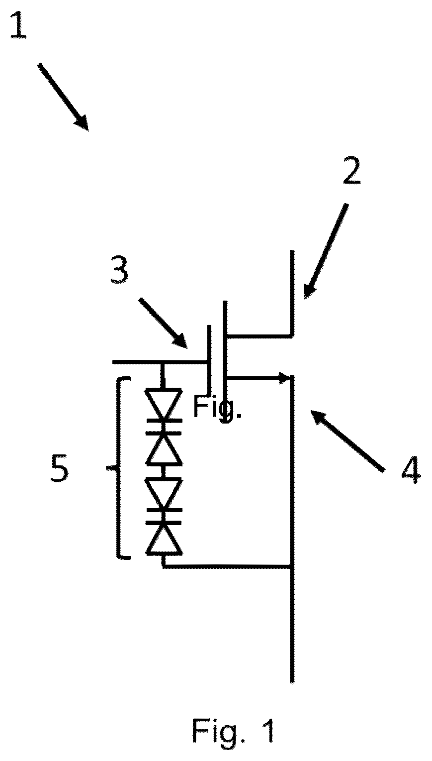 Patent US12610623 Figure 1 – Electrostatic discharge, ESD, protection semiconductor device for providing ESD protection between a first and a second terminal of another semiconductor device, as well as a corresponding metal oxide semiconductor, MOS, field effect transistor, FET, and a related method