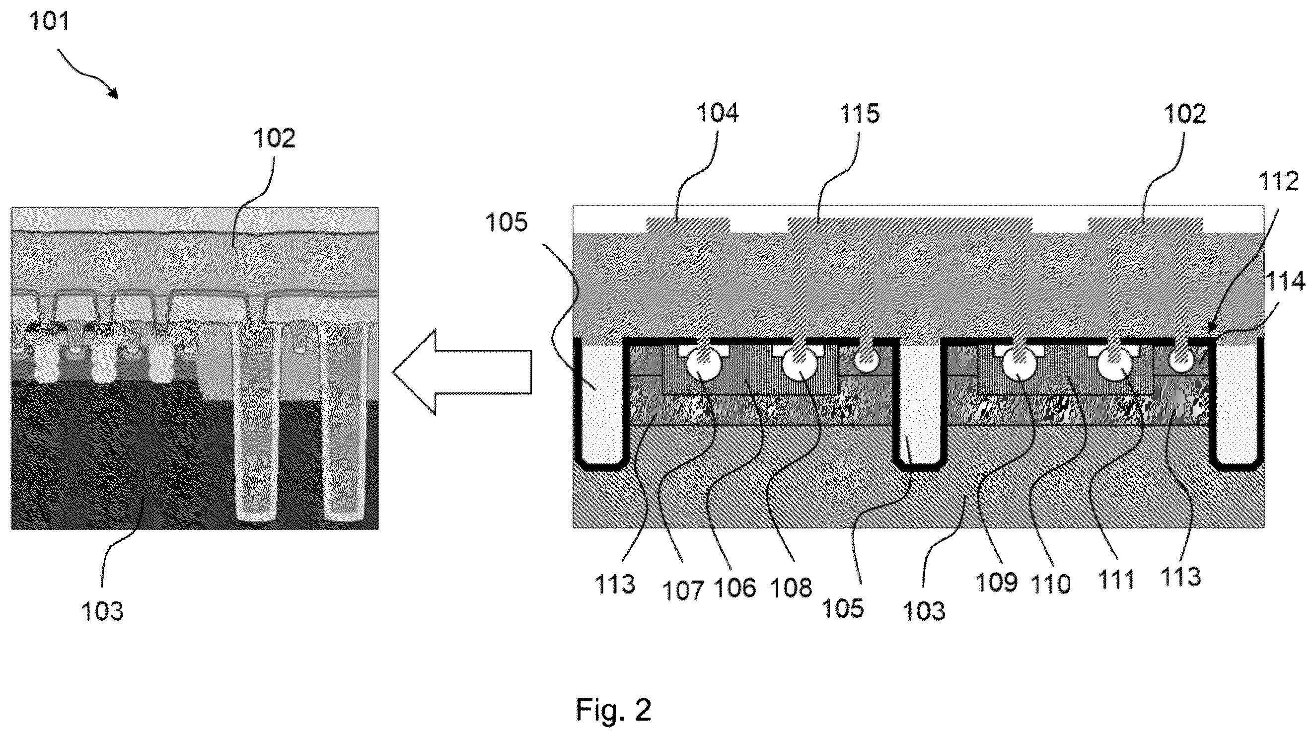 Patent US12610623 Figure 2 – Electrostatic discharge, ESD, protection semiconductor device for providing ESD protection between a first and a second terminal of another semiconductor device, as well as a corresponding metal oxide semiconductor, MOS, field effect transistor, FET, and a related method