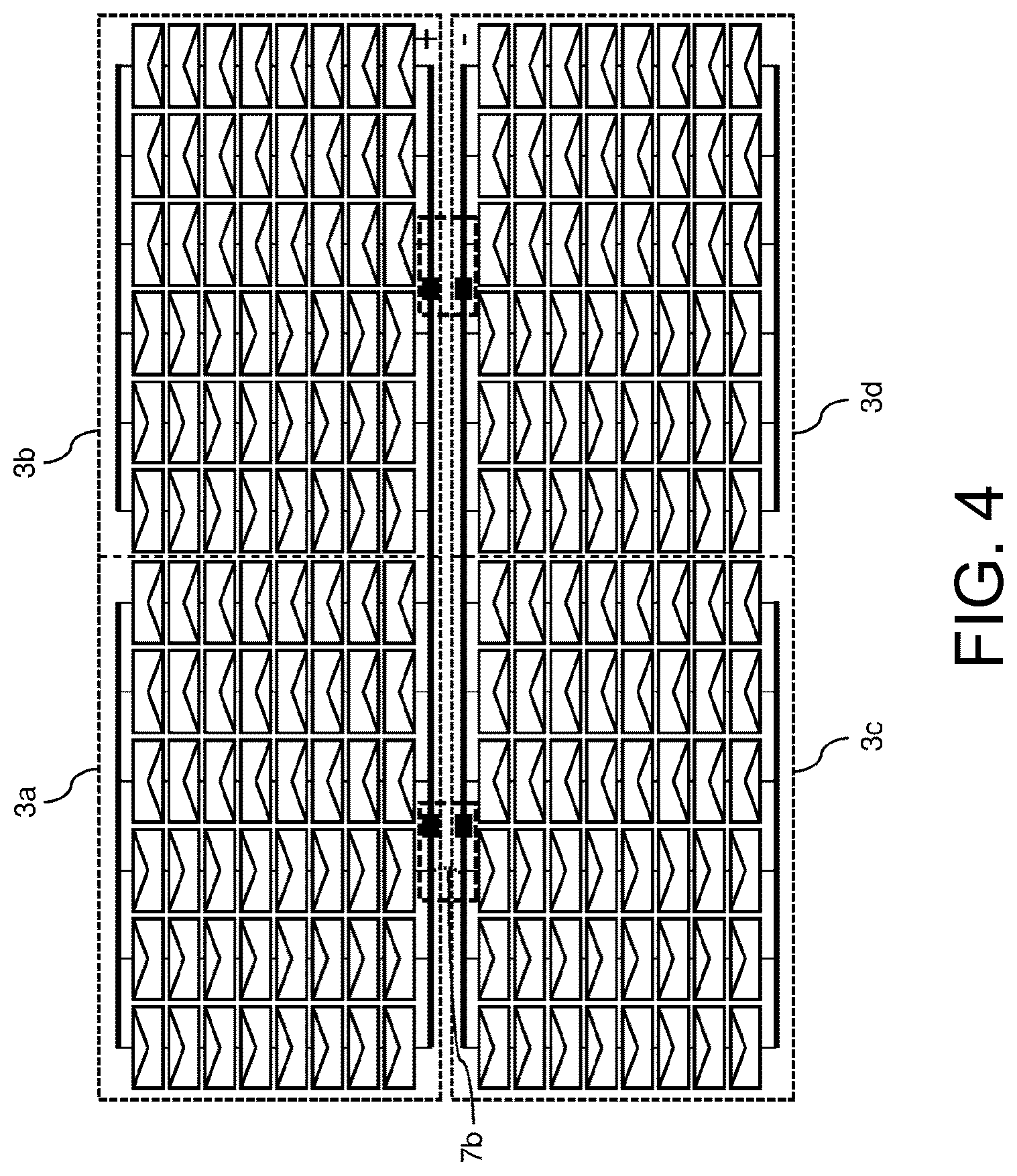 Patent US12610628 Figure 4 – Solar-cell module