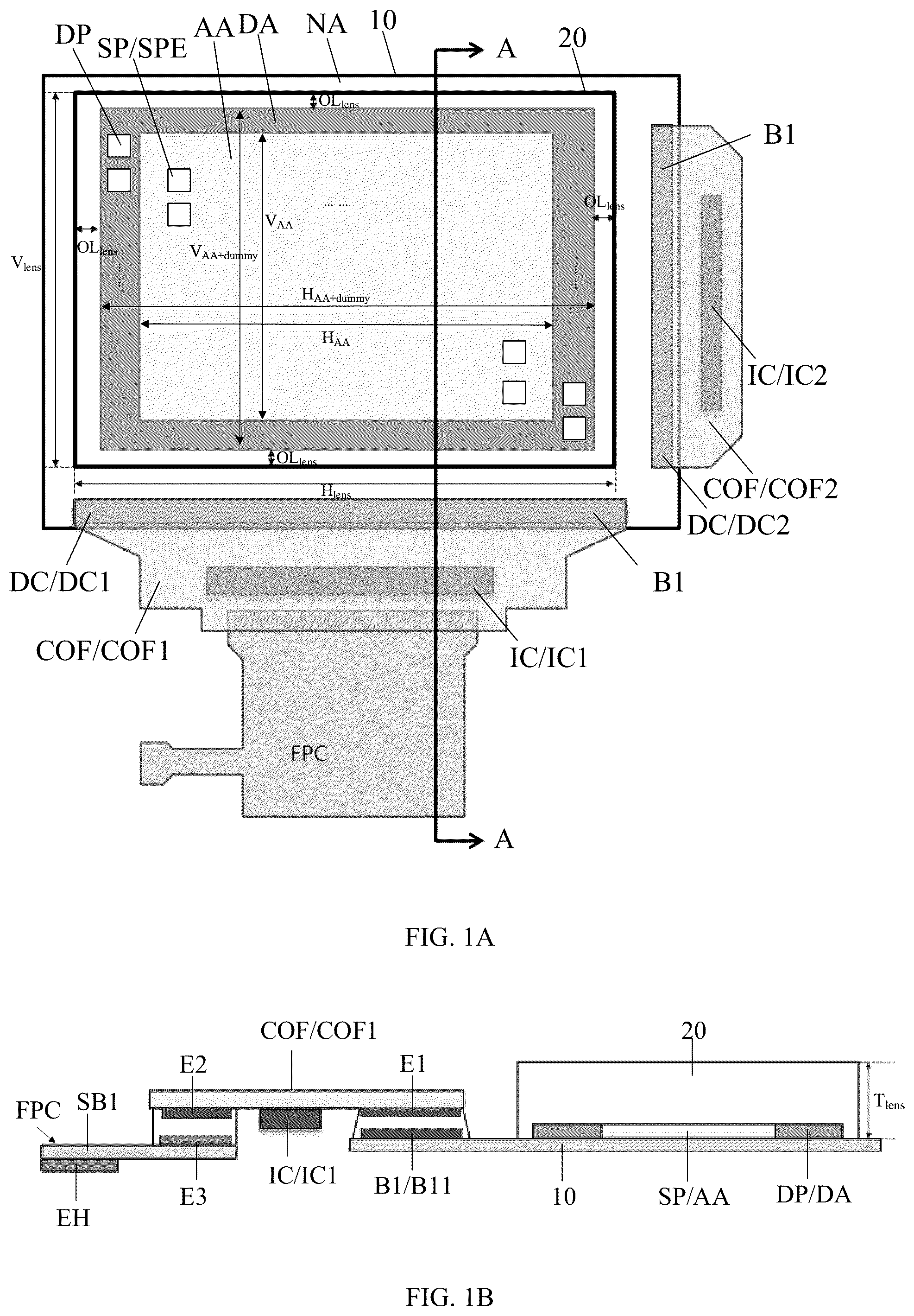 Patent US12610637 — Texture recognition module and display device — Figure 1