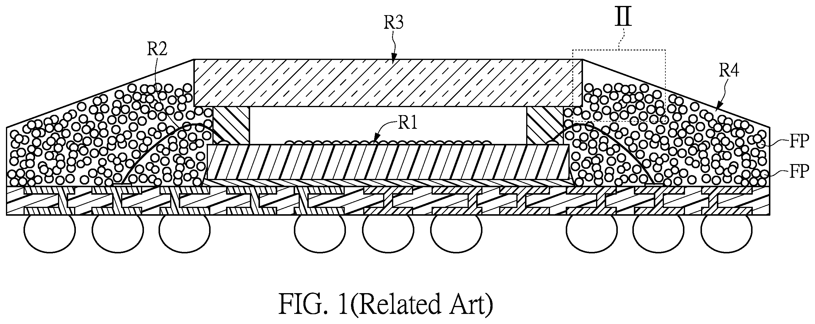 Patent US12610639 Figure 1 – Semiconductor package structure and method for producing the same