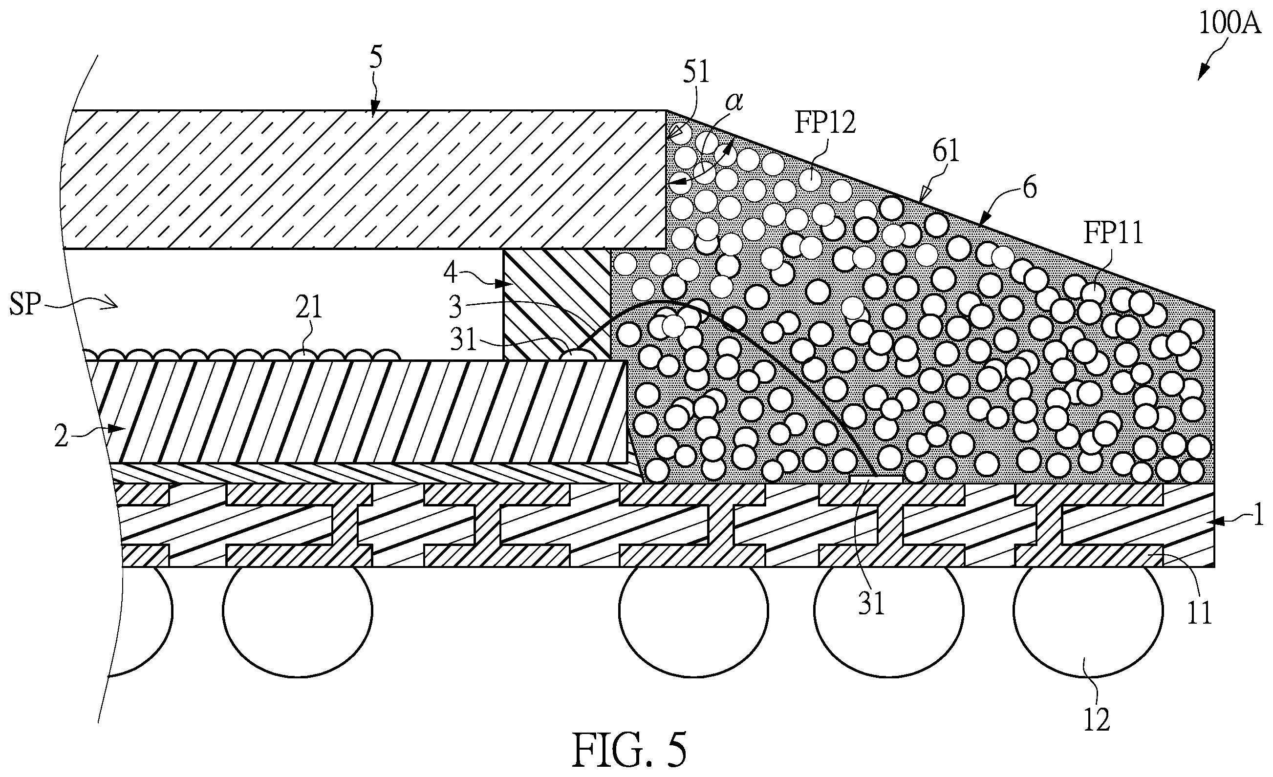 Patent US12610639 Figure 4 – Semiconductor package structure and method for producing the same