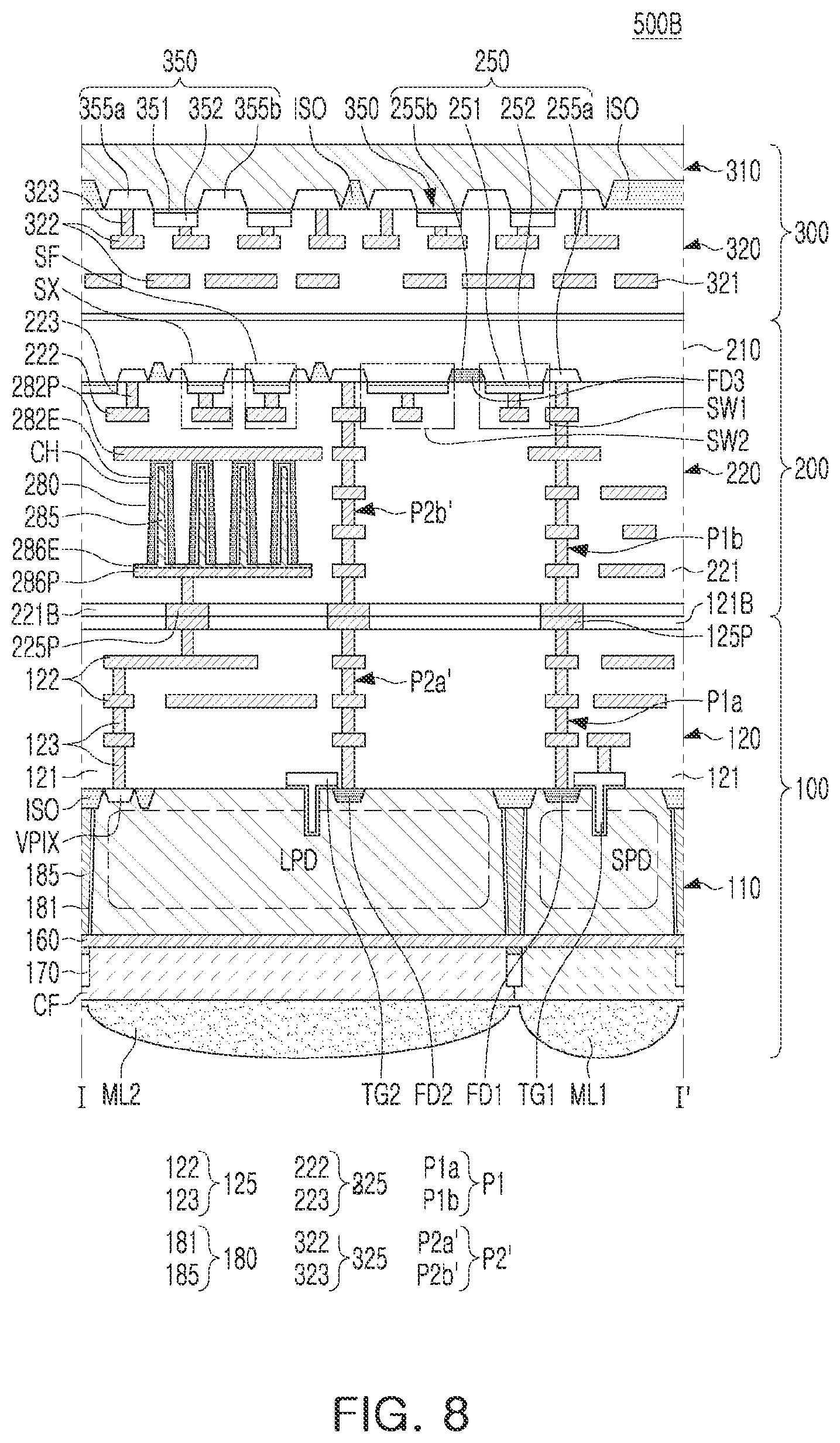 Patent US12610646 Figure 8 – Image sensor
