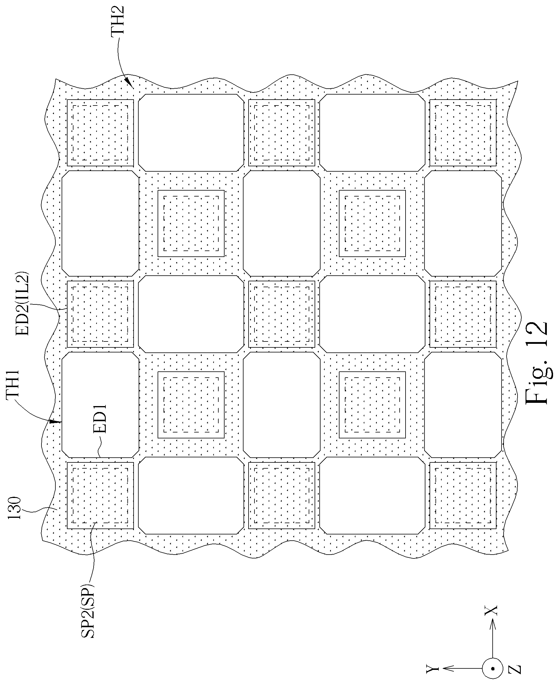 Patent US12610654 Figure 12 – Electronic device with enhanced sensing accuracy, sensing clearness and light intensity of received light of sensing element