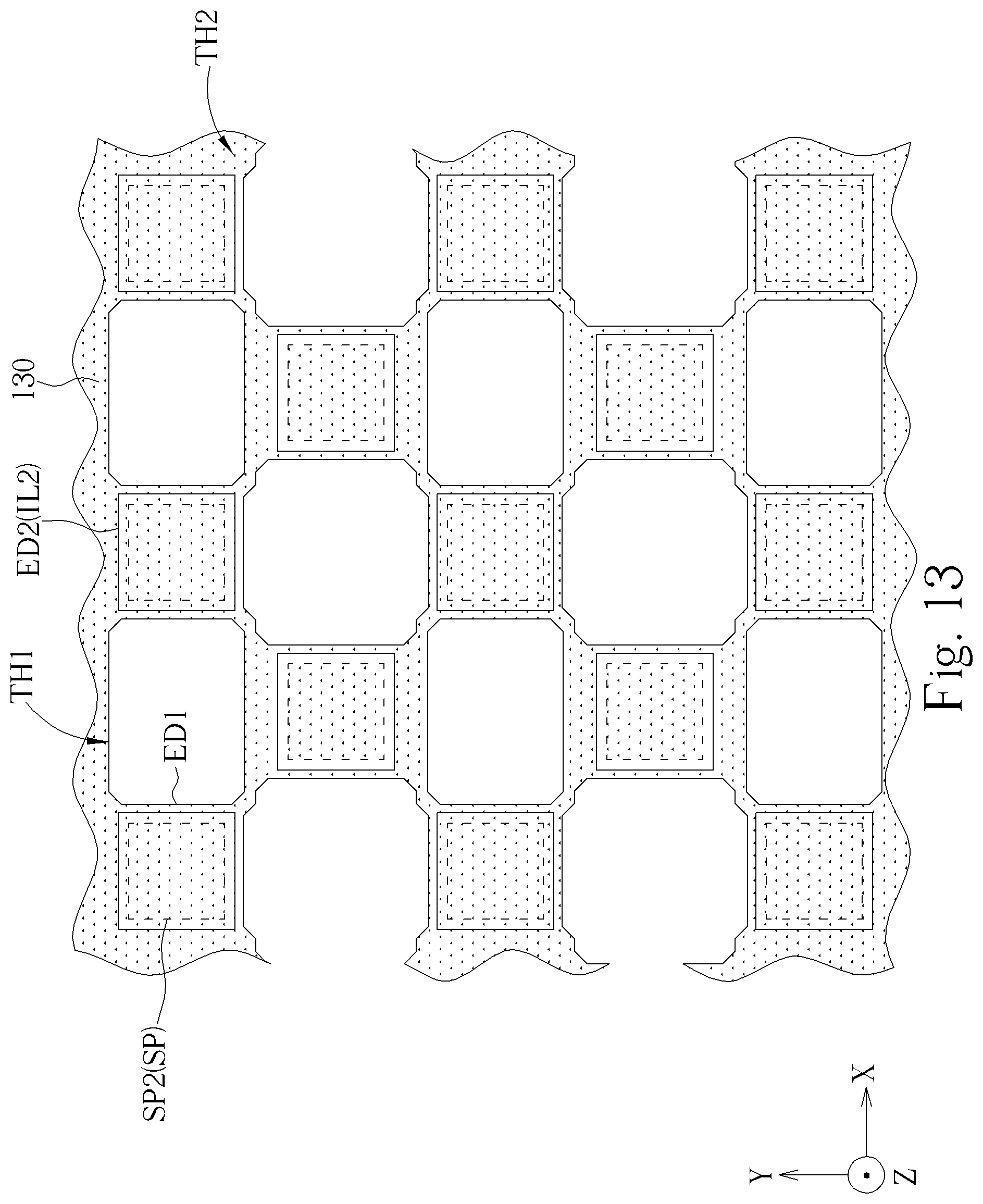 Patent US12610654 Figure 13 – Electronic device with enhanced sensing accuracy, sensing clearness and light intensity of received light of sensing element