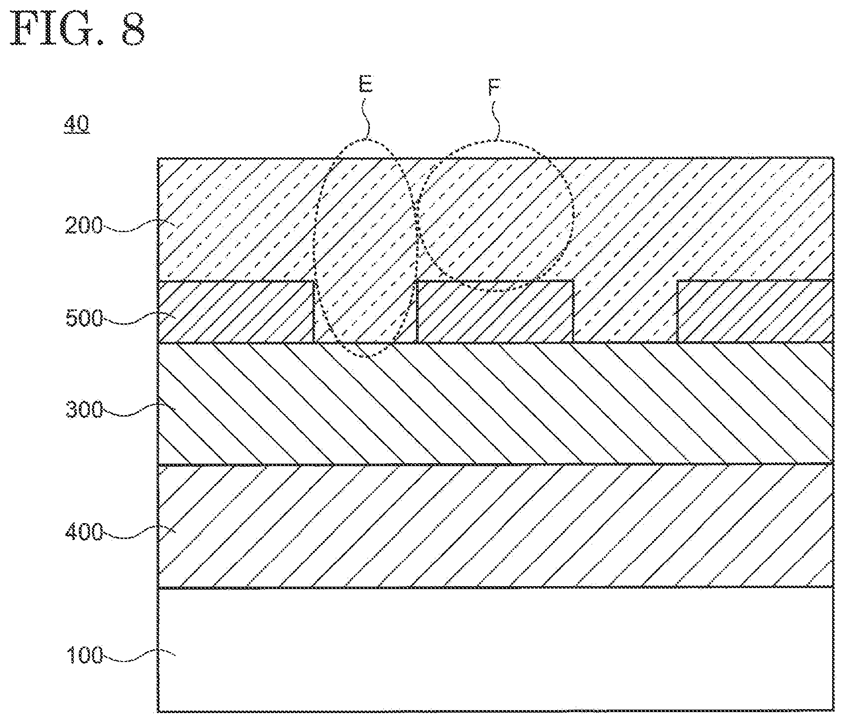 Patent US12610662 Figure 8 – Laminated structure