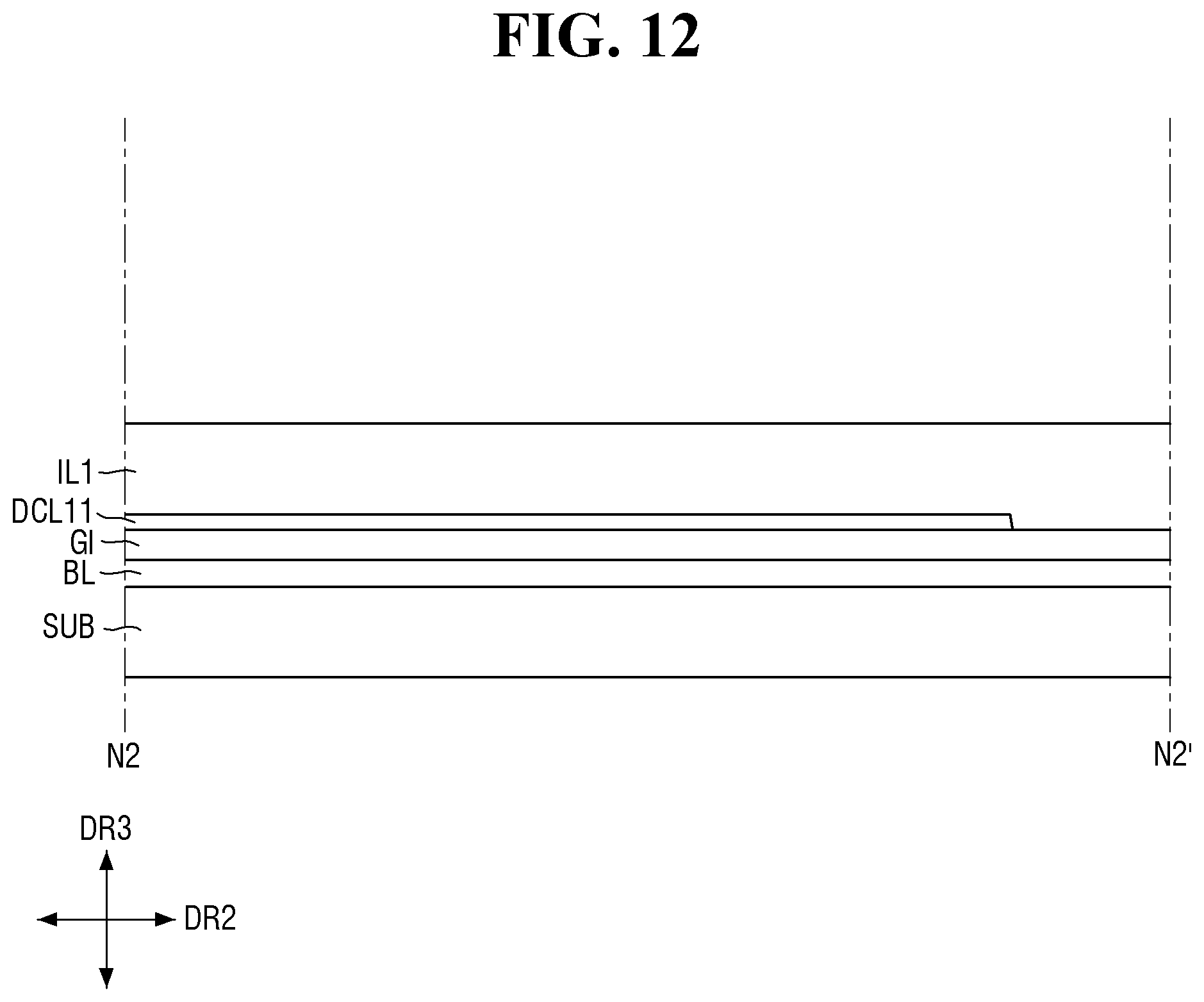 Patent US12610663 Figure 12 – Display device with improved connecting resistance between electrodes and method of manufacturing the same