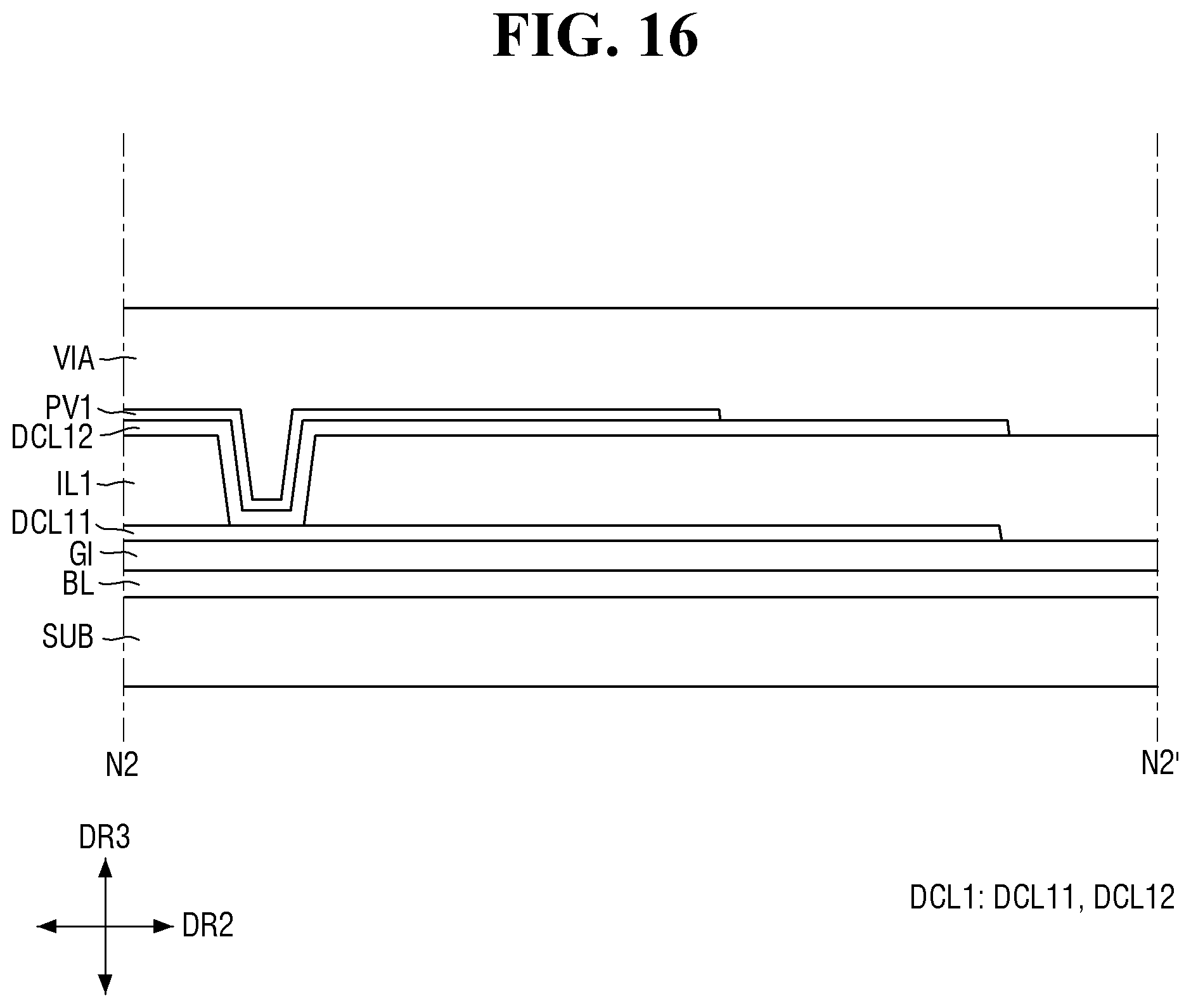 Patent US12610663 Figure 16 – Display device with improved connecting resistance between electrodes and method of manufacturing the same