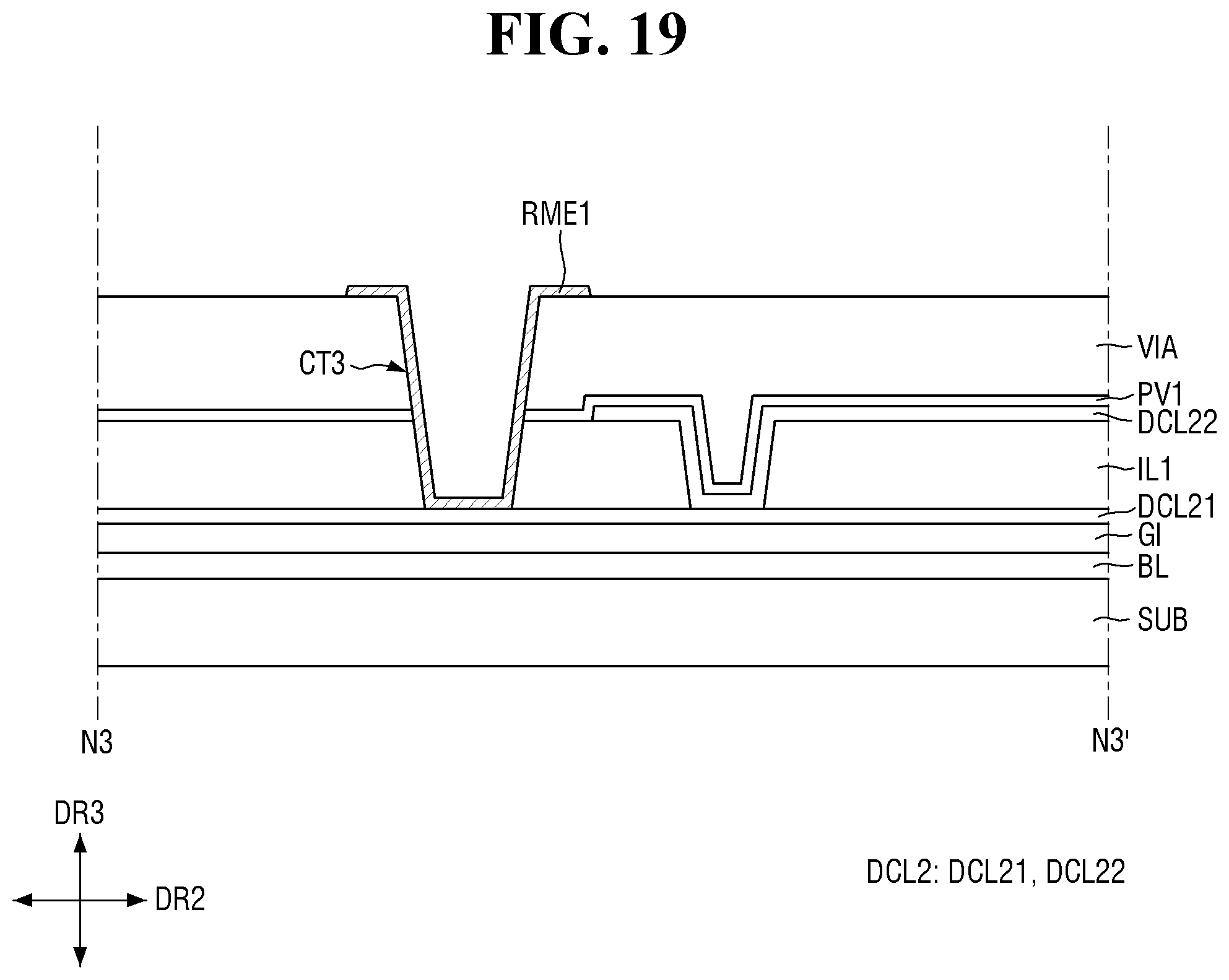 Patent US12610663 Figure 19 – Display device with improved connecting resistance between electrodes and method of manufacturing the same