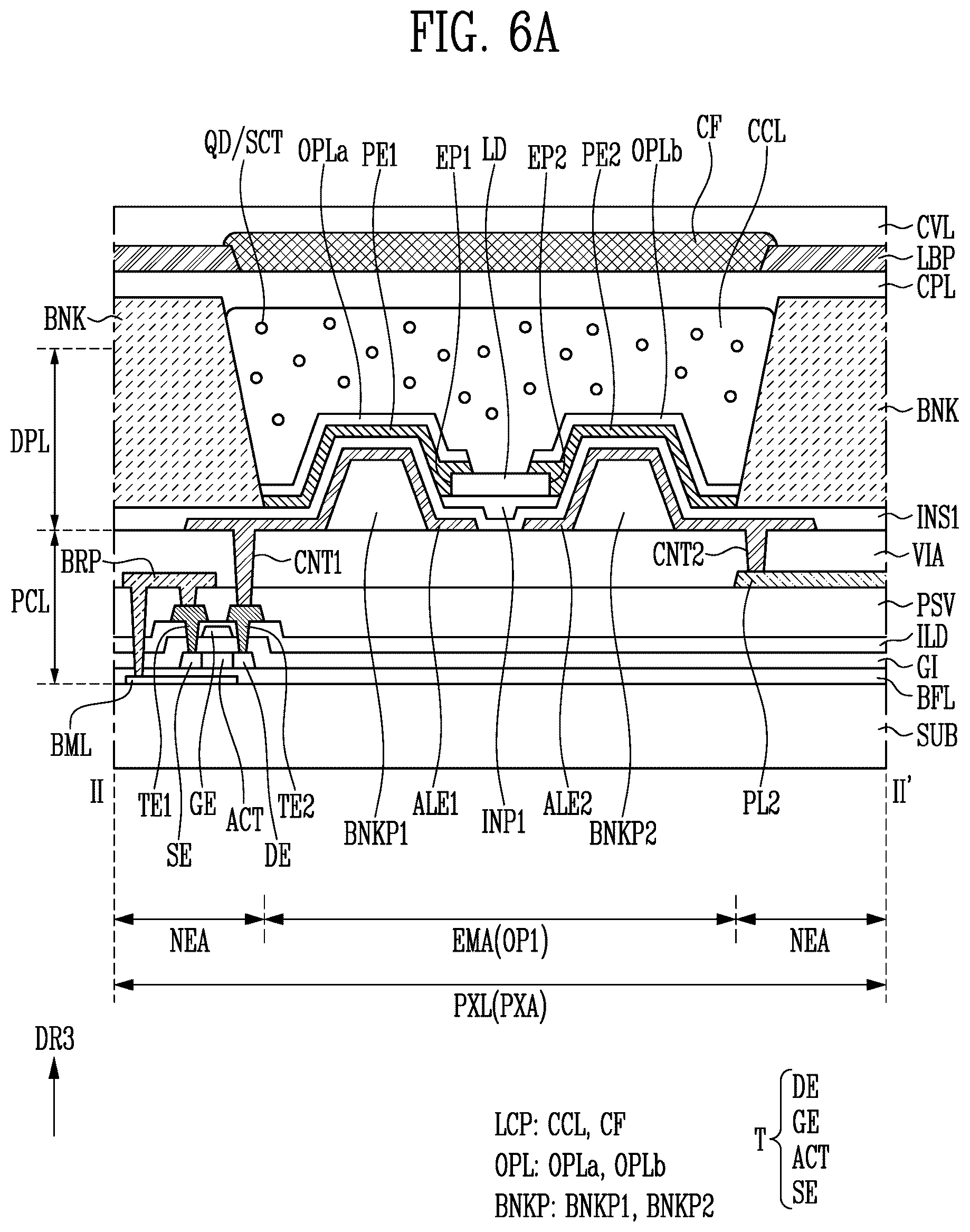 Patent US12610664 Figure 6 – Display device and method of fabricating the same