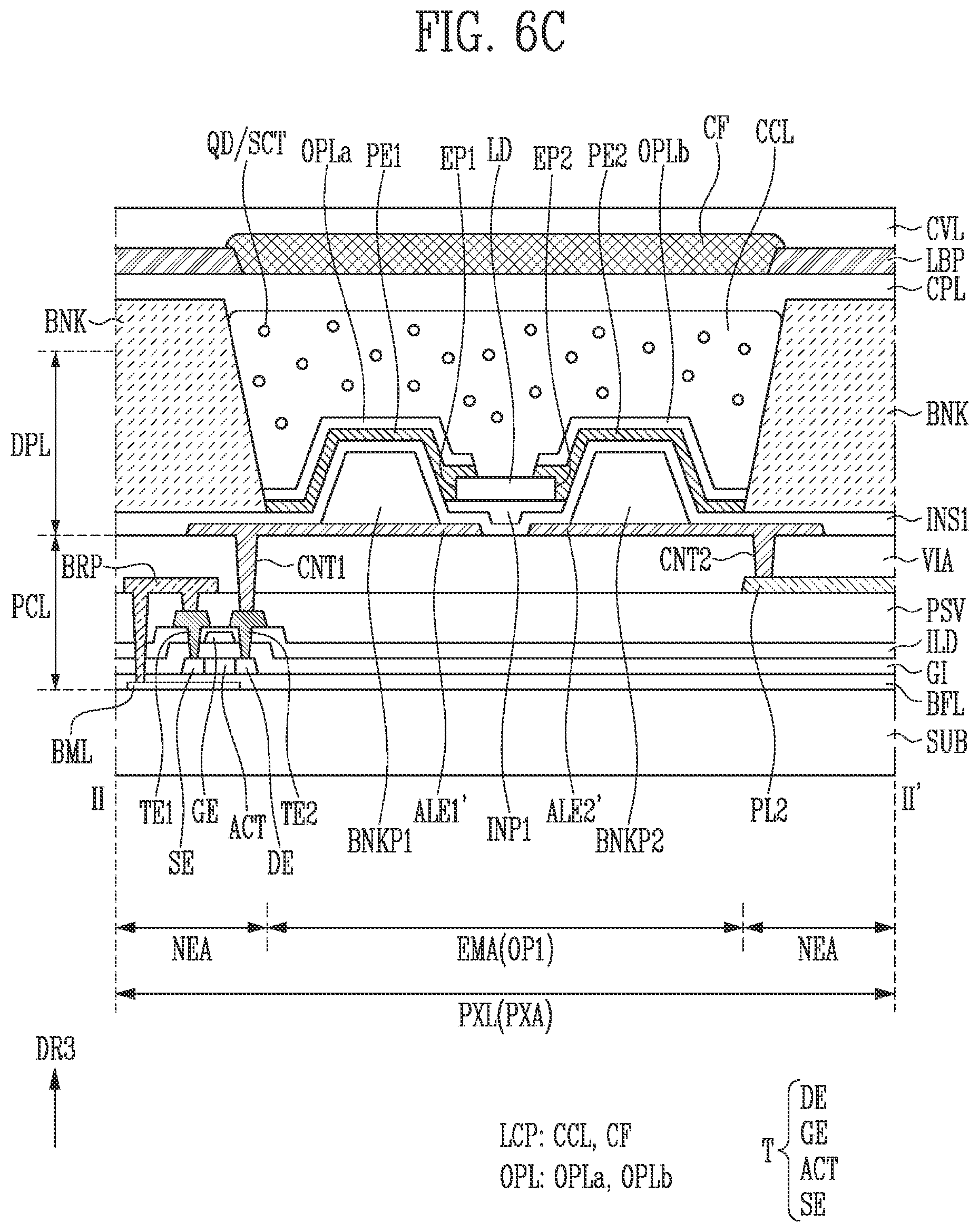 Patent US12610664 Figure 8 – Display device and method of fabricating the same