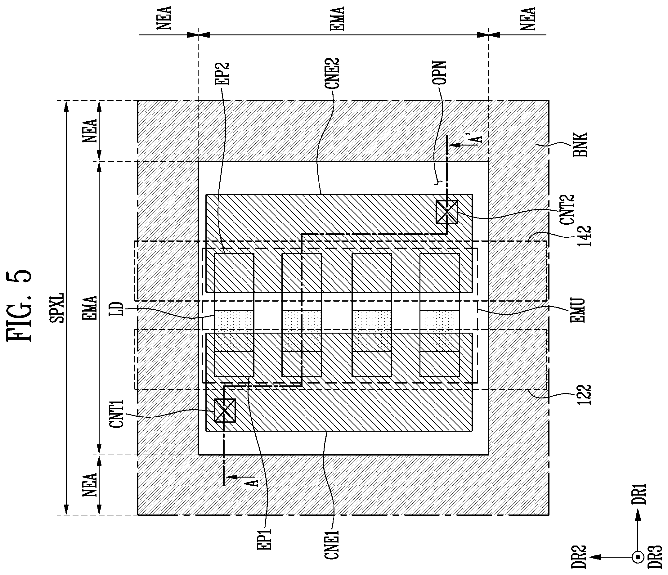 Patent US12610665 Figure 5 – Display device and method of manufacturing the same