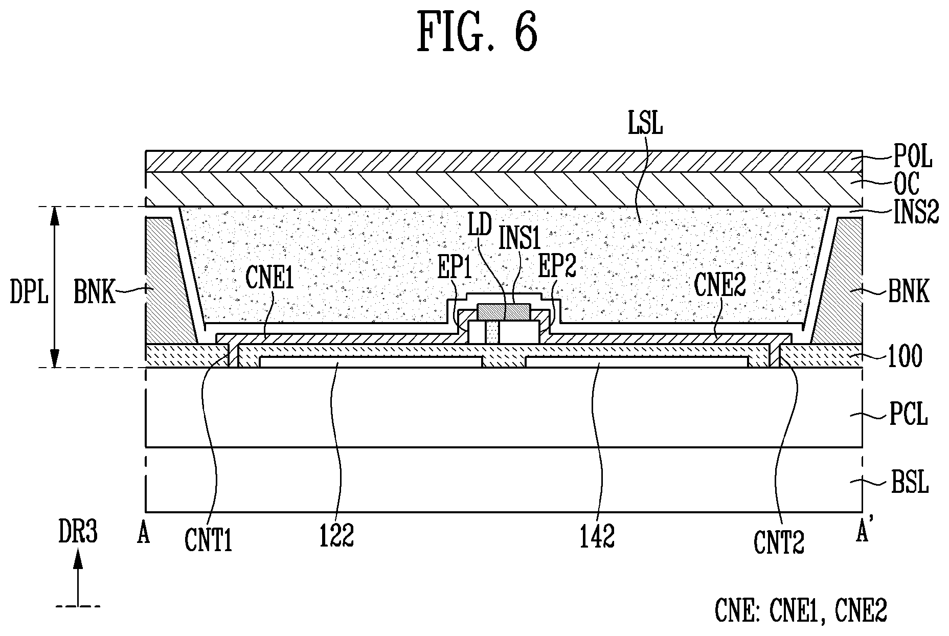Patent US12610665 Figure 6 – Display device and method of manufacturing the same