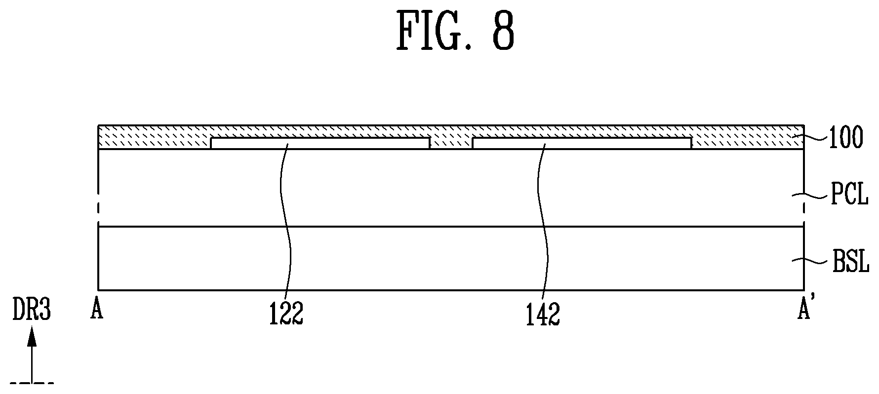 Patent US12610665 Figure 8 – Display device and method of manufacturing the same