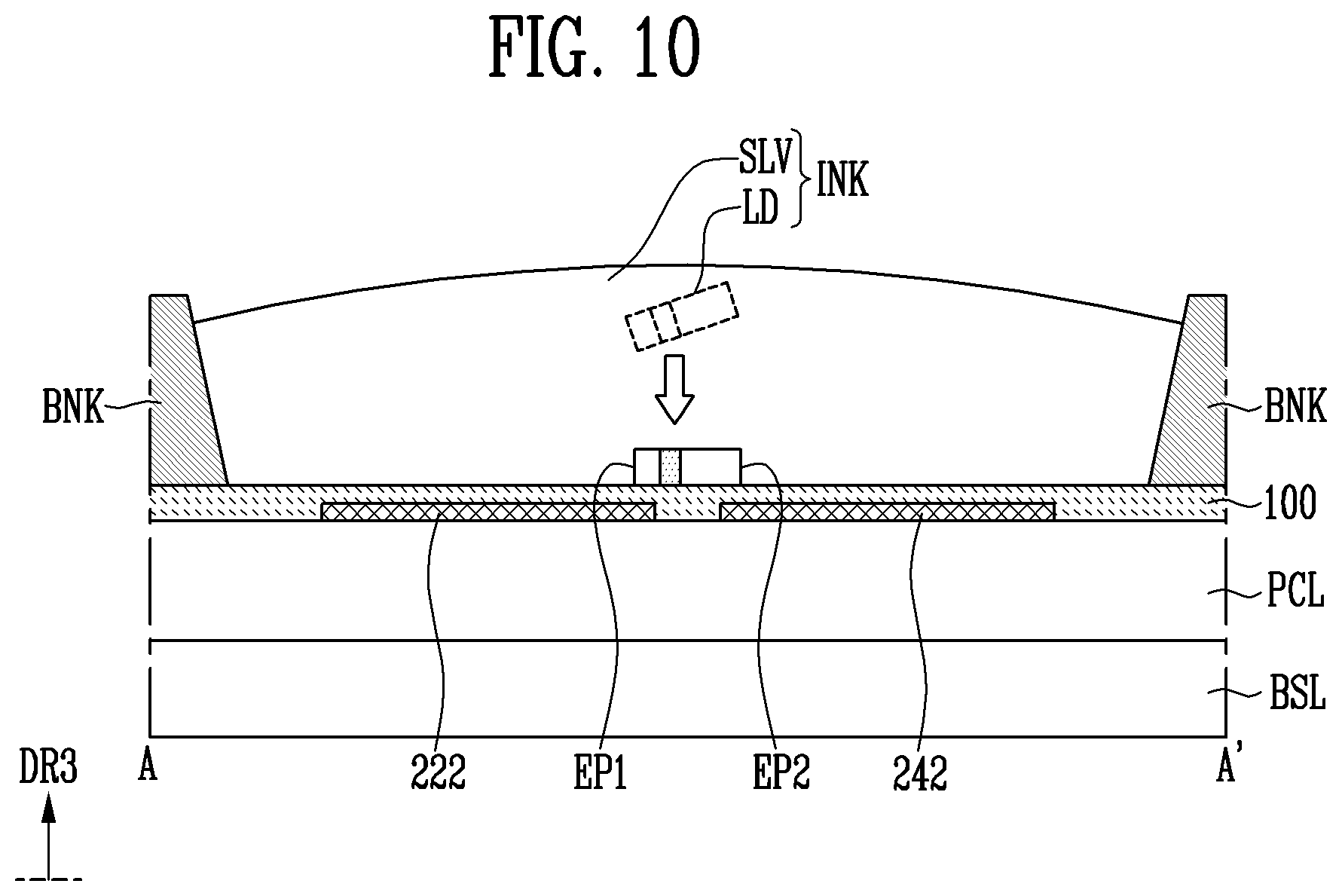 Patent US12610665 Figure 10 – Display device and method of manufacturing the same